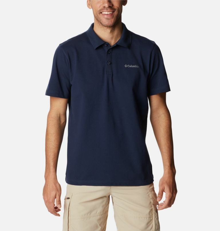 Wingard II Solid Pique Polo Bleu marine