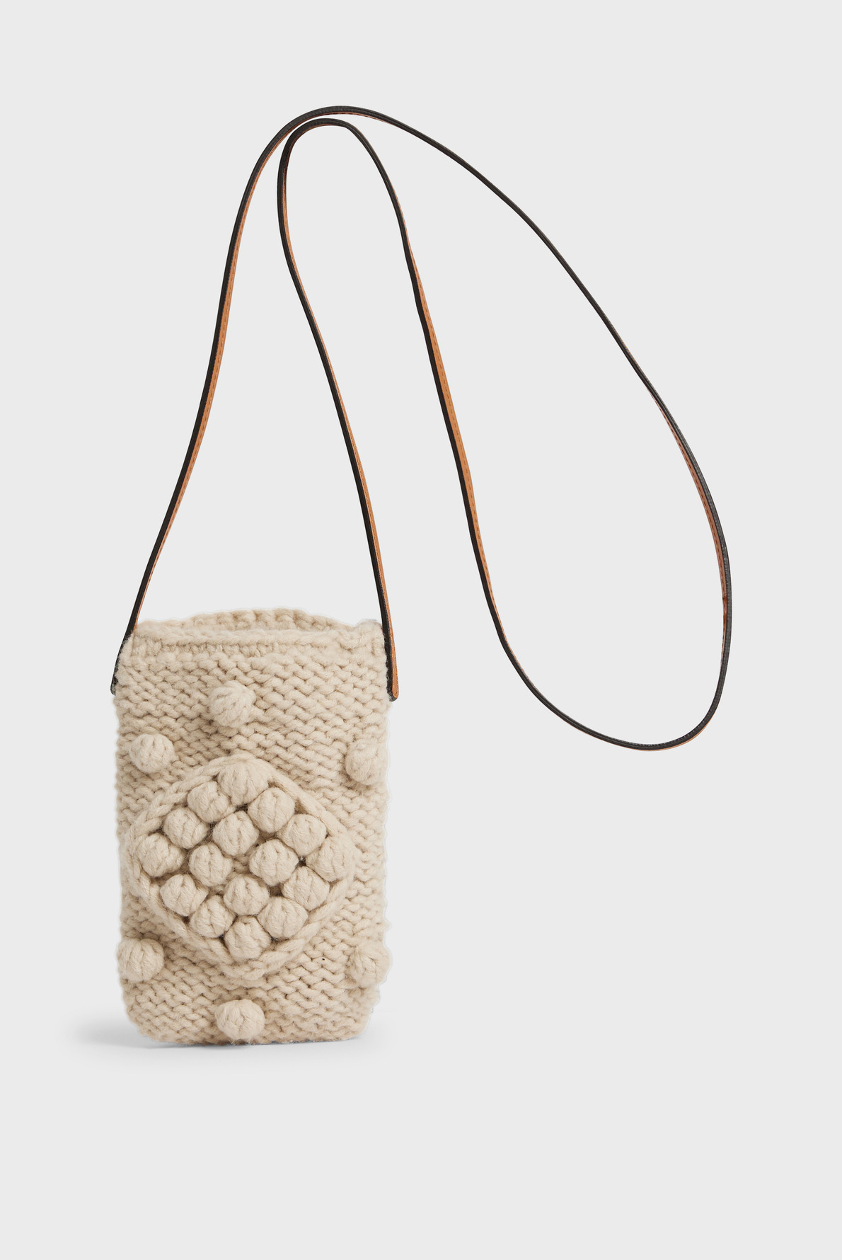 PM WOOL ROSIE EN TRICOT ET CUIR ROSIE