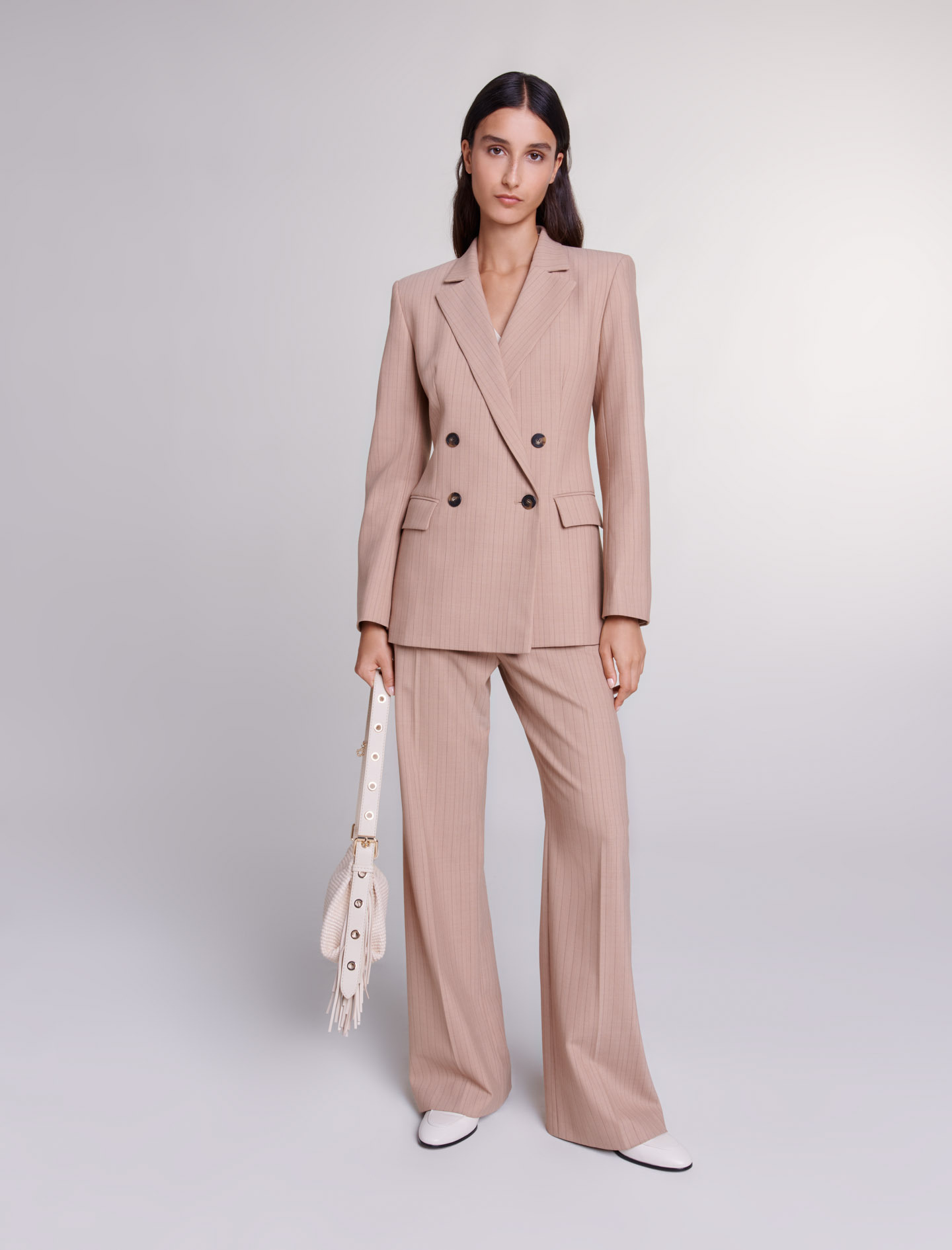 Veste de tailleur à rayures