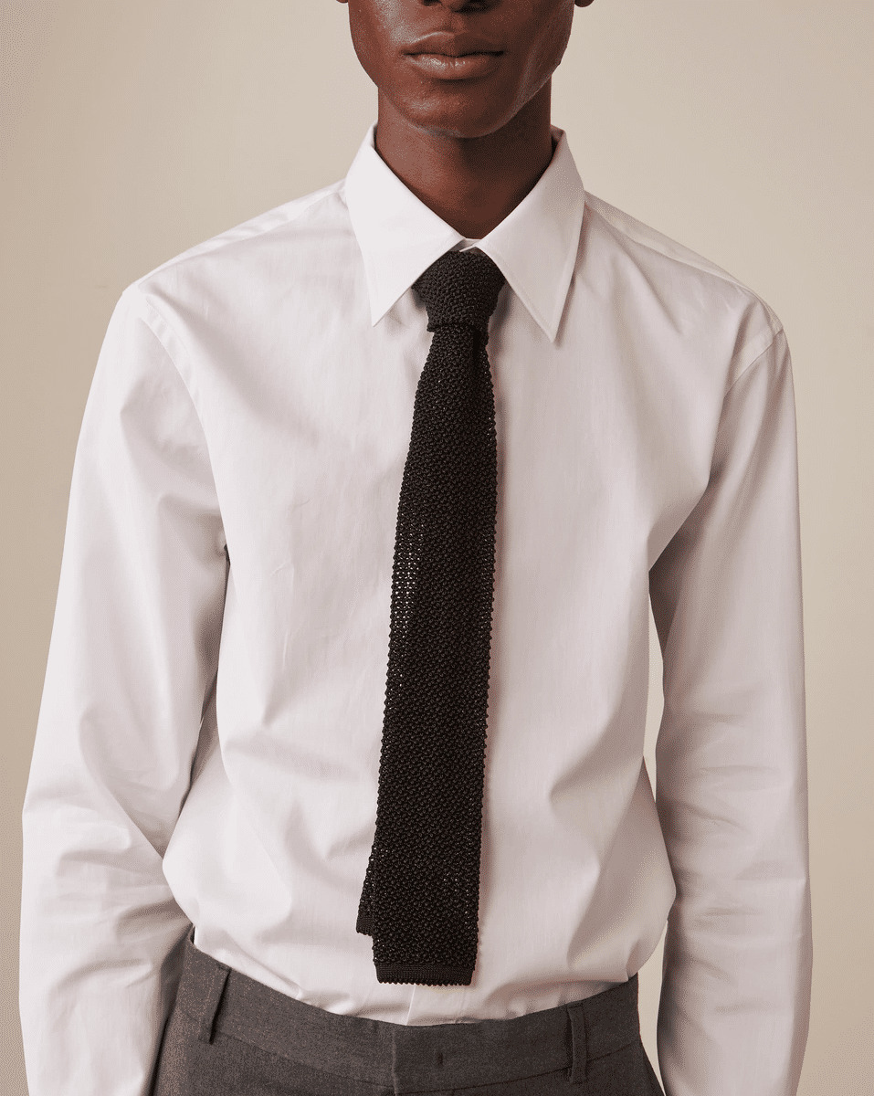Chemise semi-ajustée blanche