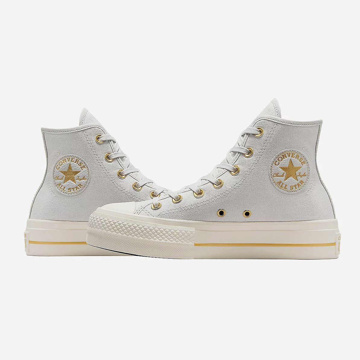 Chuck Taylor All Star Lift Hi Barely Grey/Egret/Gold