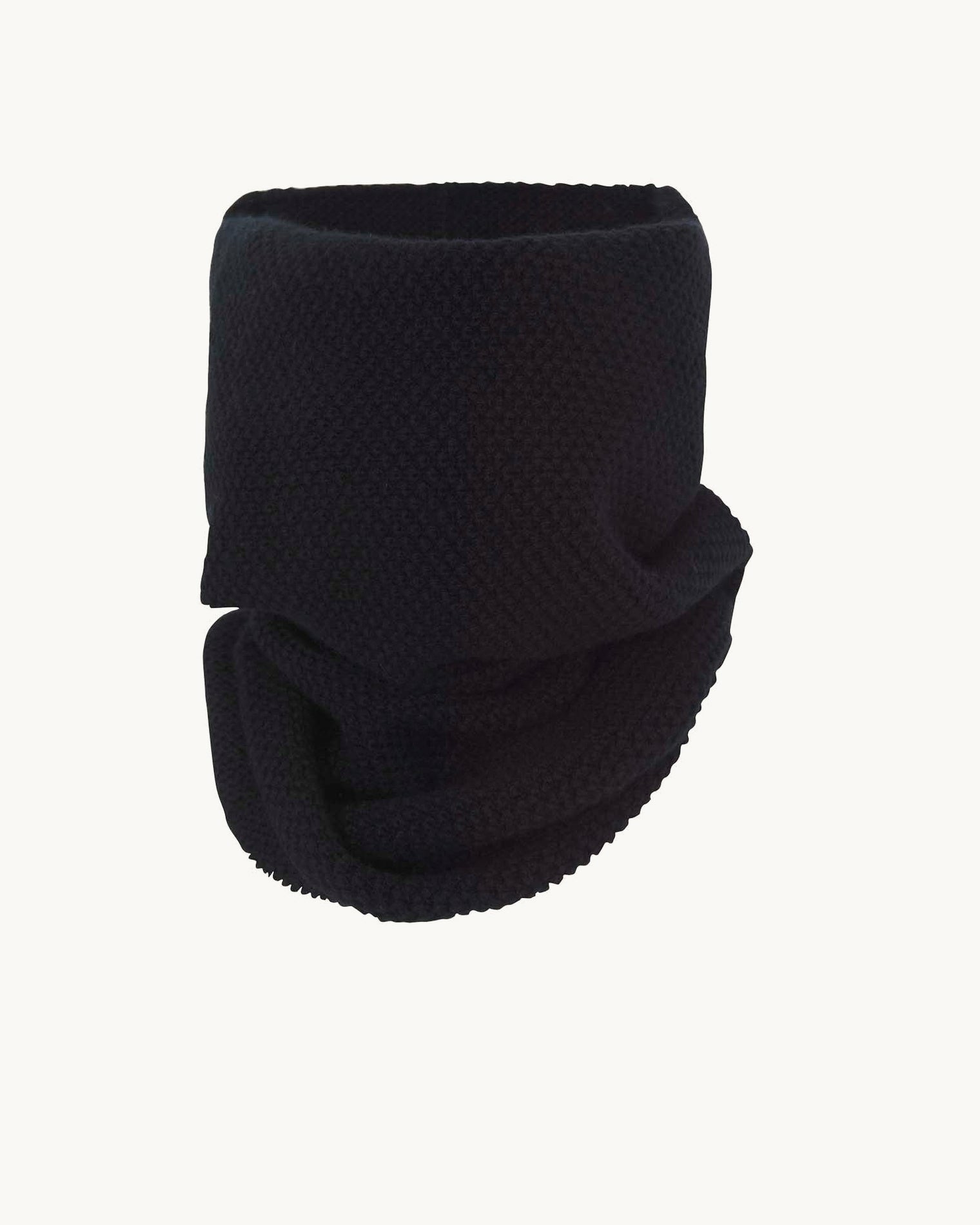 Col MOSS Col cachemire mixte uni point de riz