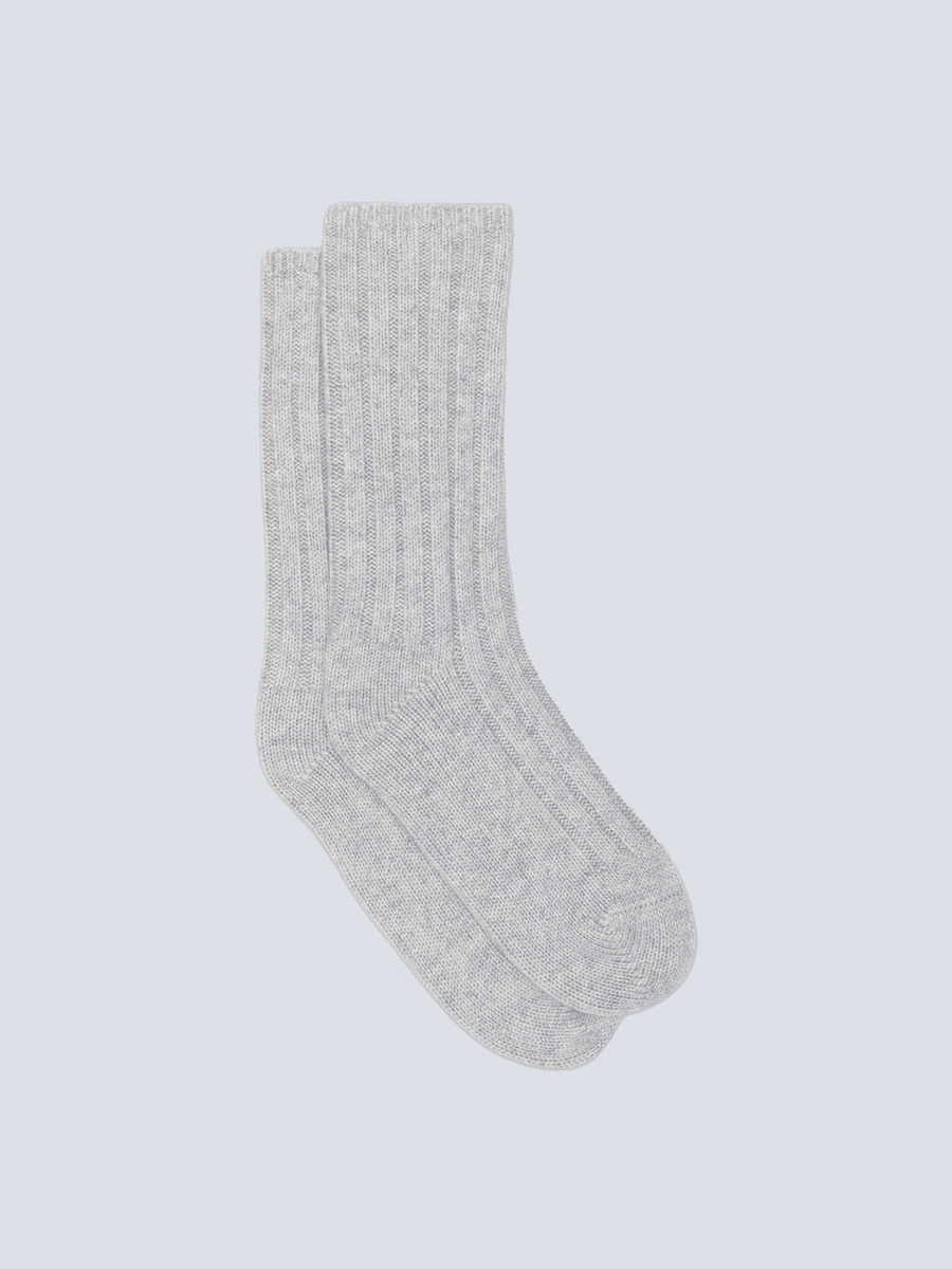 Chaussettes cachemire Irene ACIER