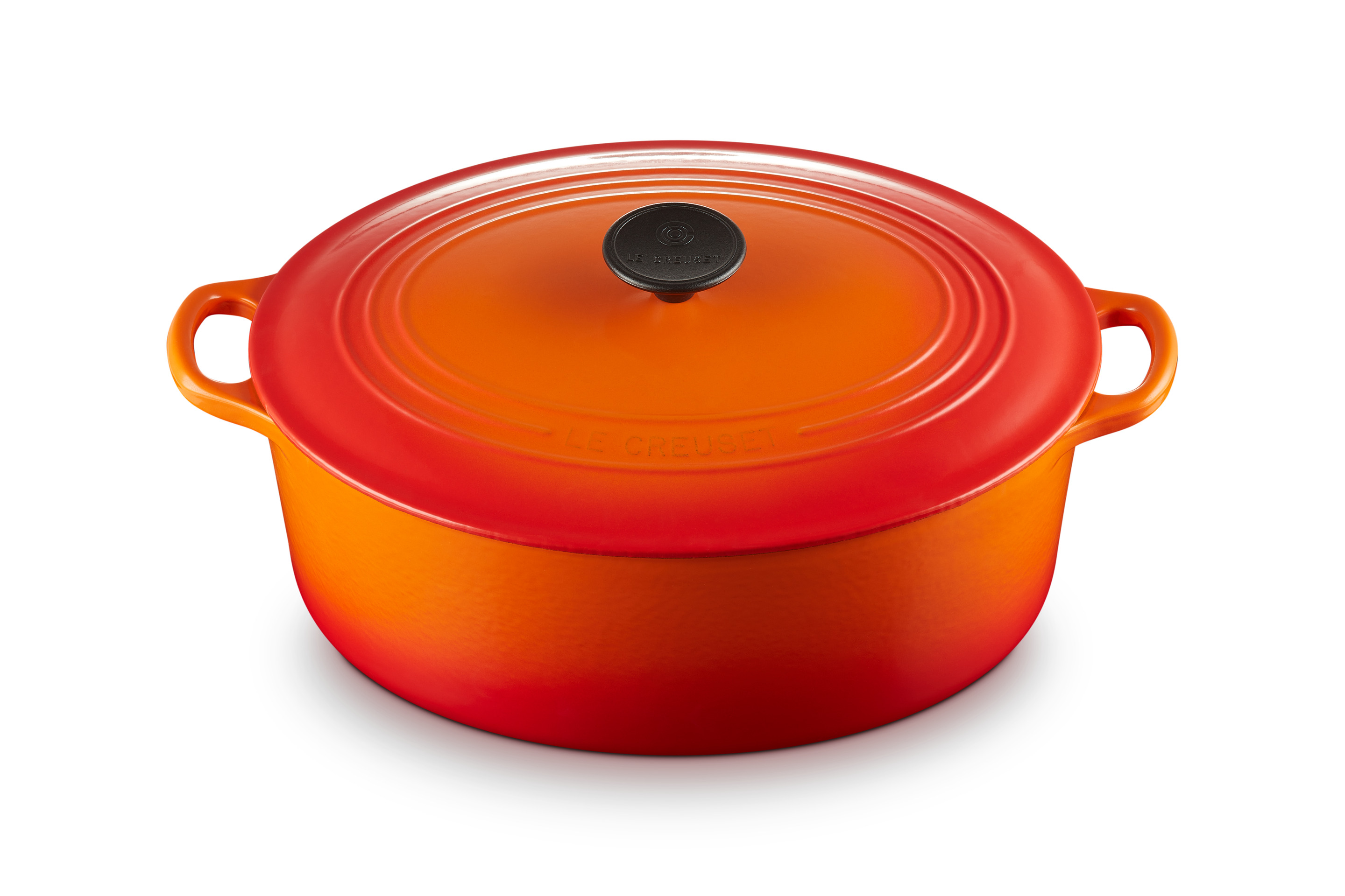 Cocotte ovale 31cm en fonte émaillée volcanique*