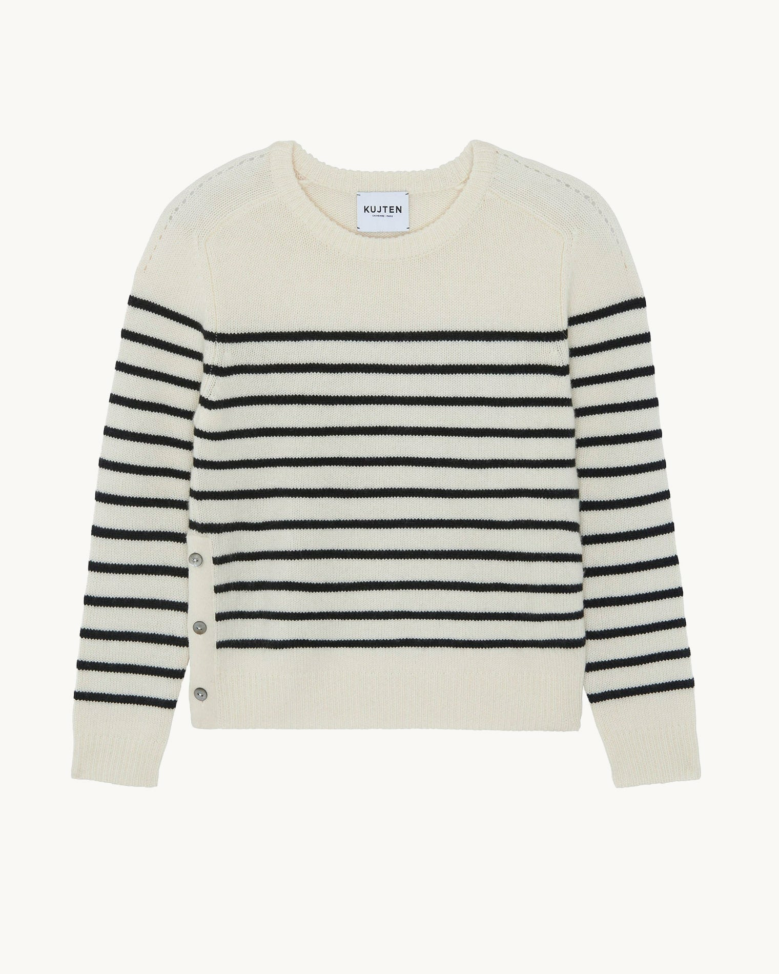 Pull Nanami Marin blanc vintage