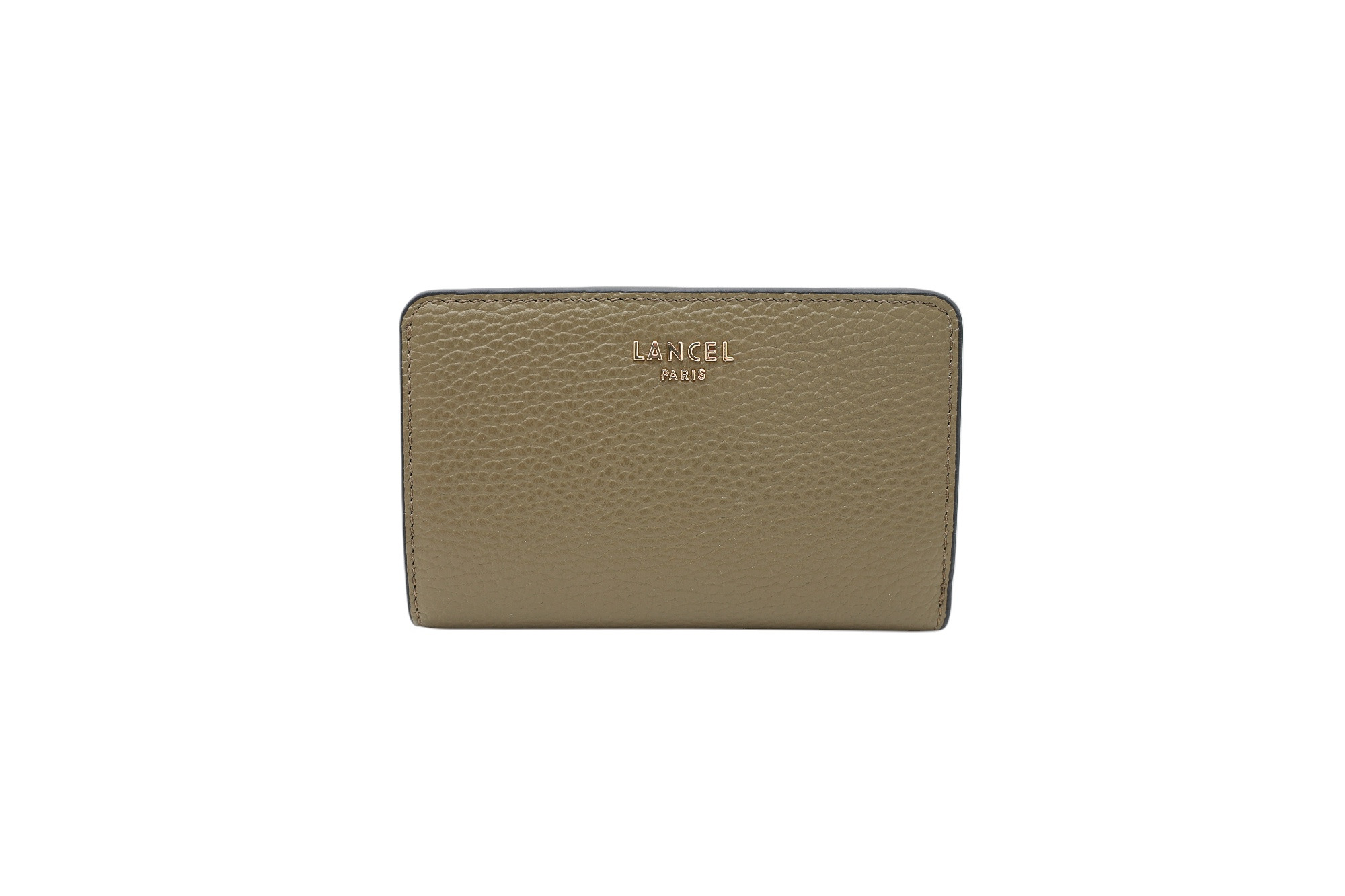 Lettrines de Lancel - Portefeuille Rectangulaire Compact Zippe - Kaki