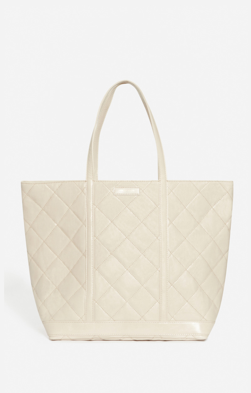 Cabas XL En Cuir Matelassé En Coton