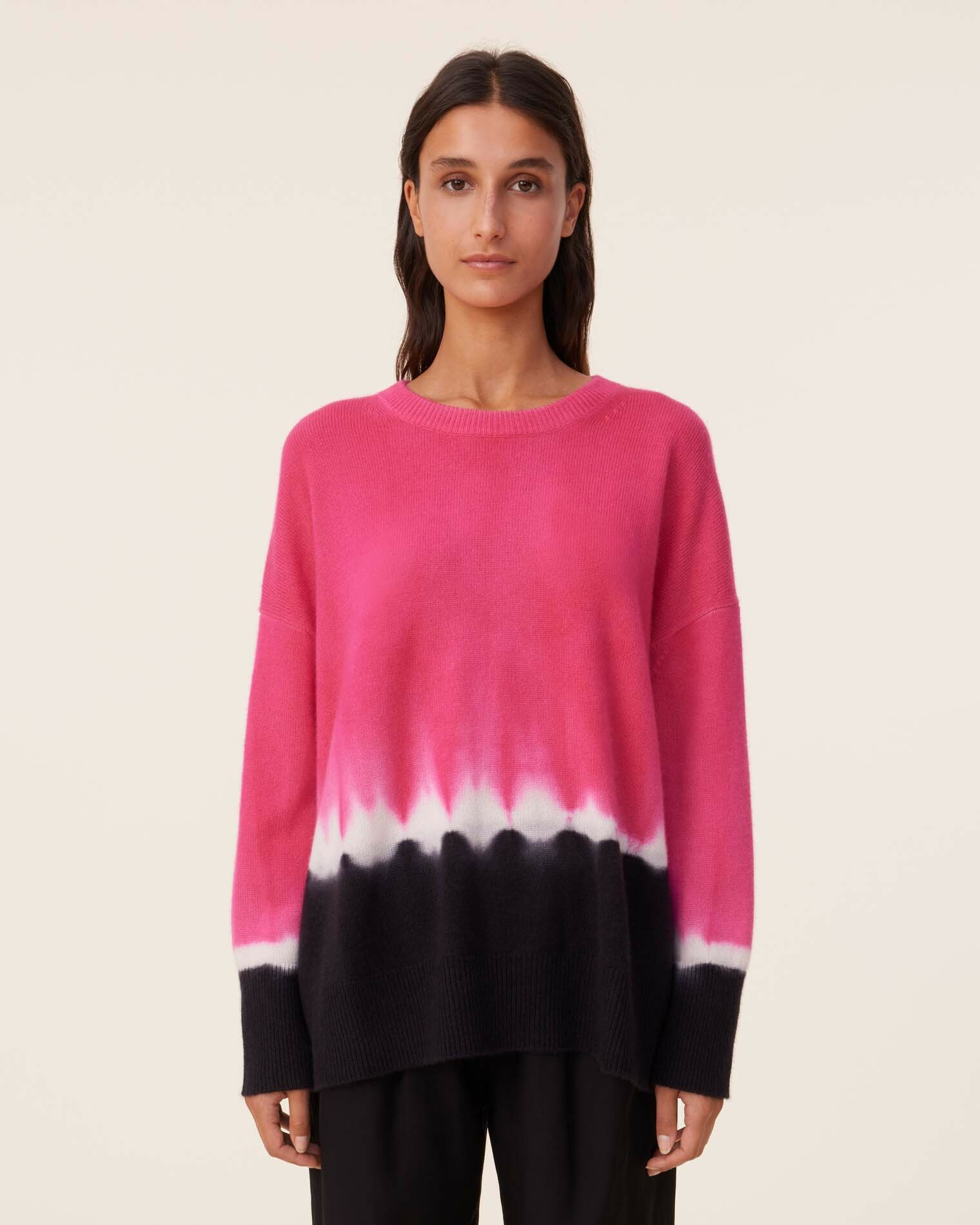 Pull Sienna Stripe Dye Pull Cachemire Oversize Tie & Dye, 4 fils