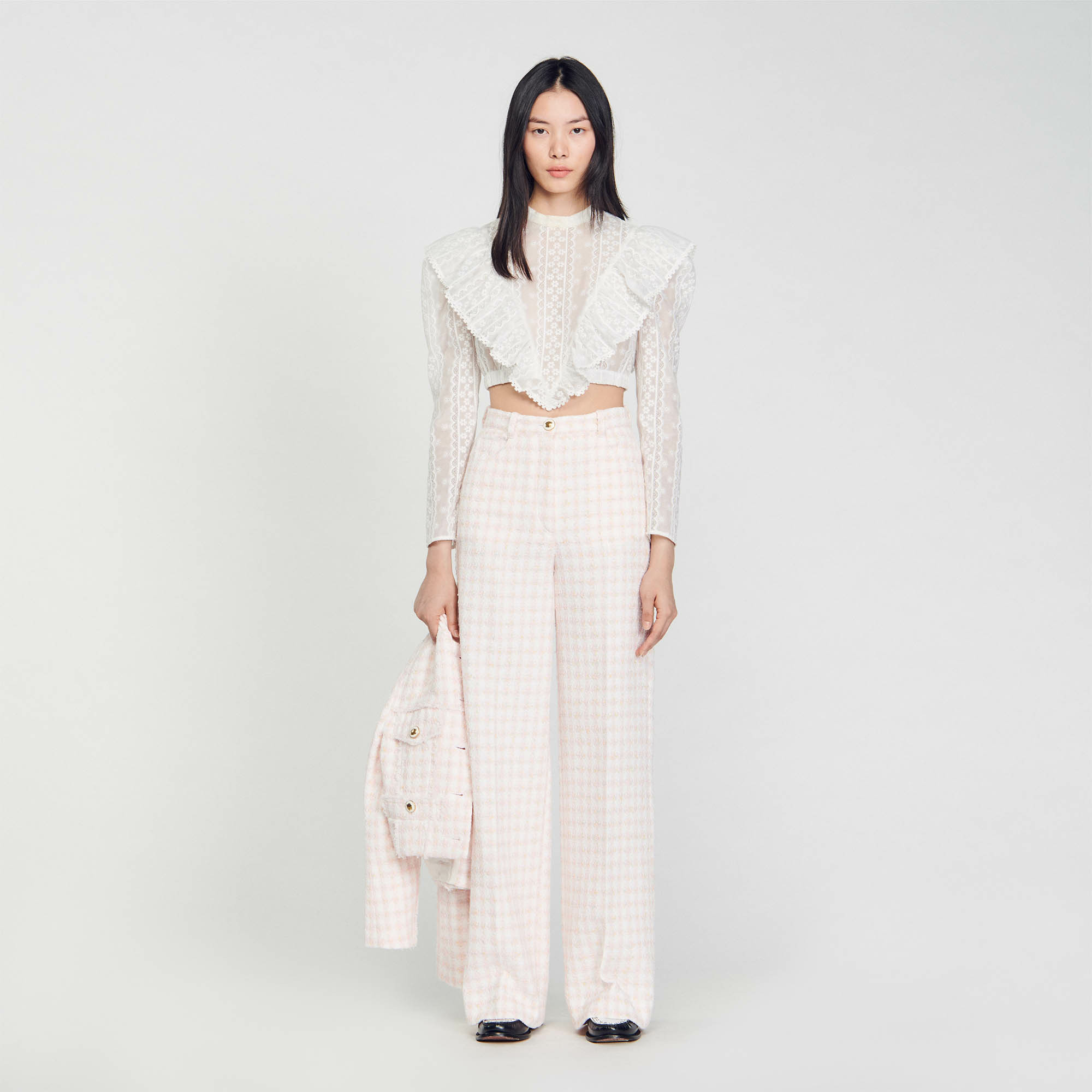 Pantalon de costume en tweed