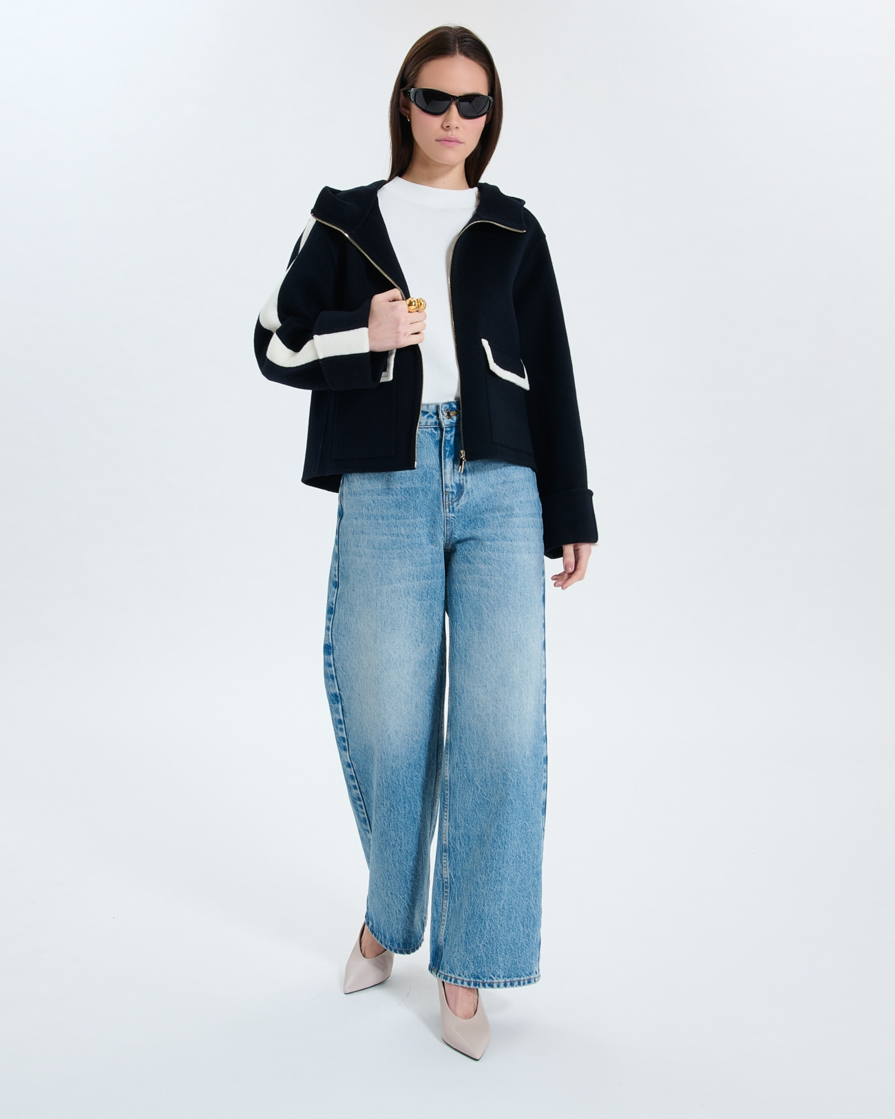 Jean Wide leg baby blue