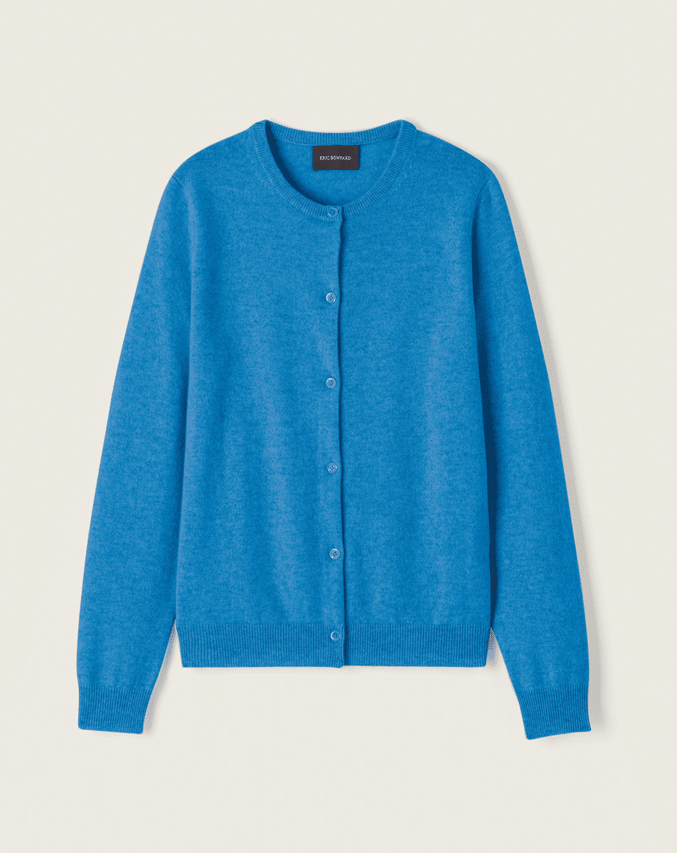 Cardigan classique - Femme - BLEU ECOSSE