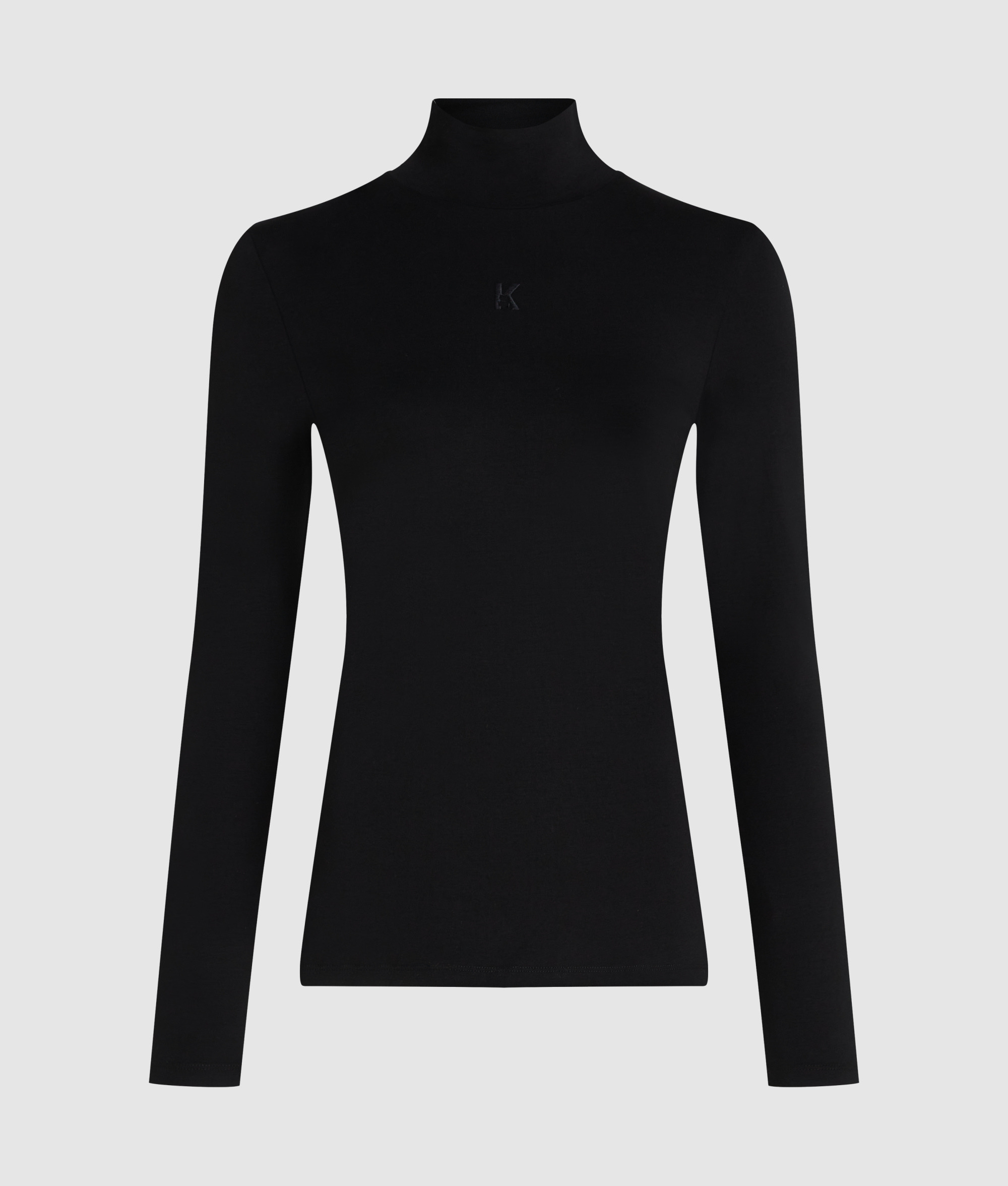 K LOGO MOCK NECK LS T-SHIRT