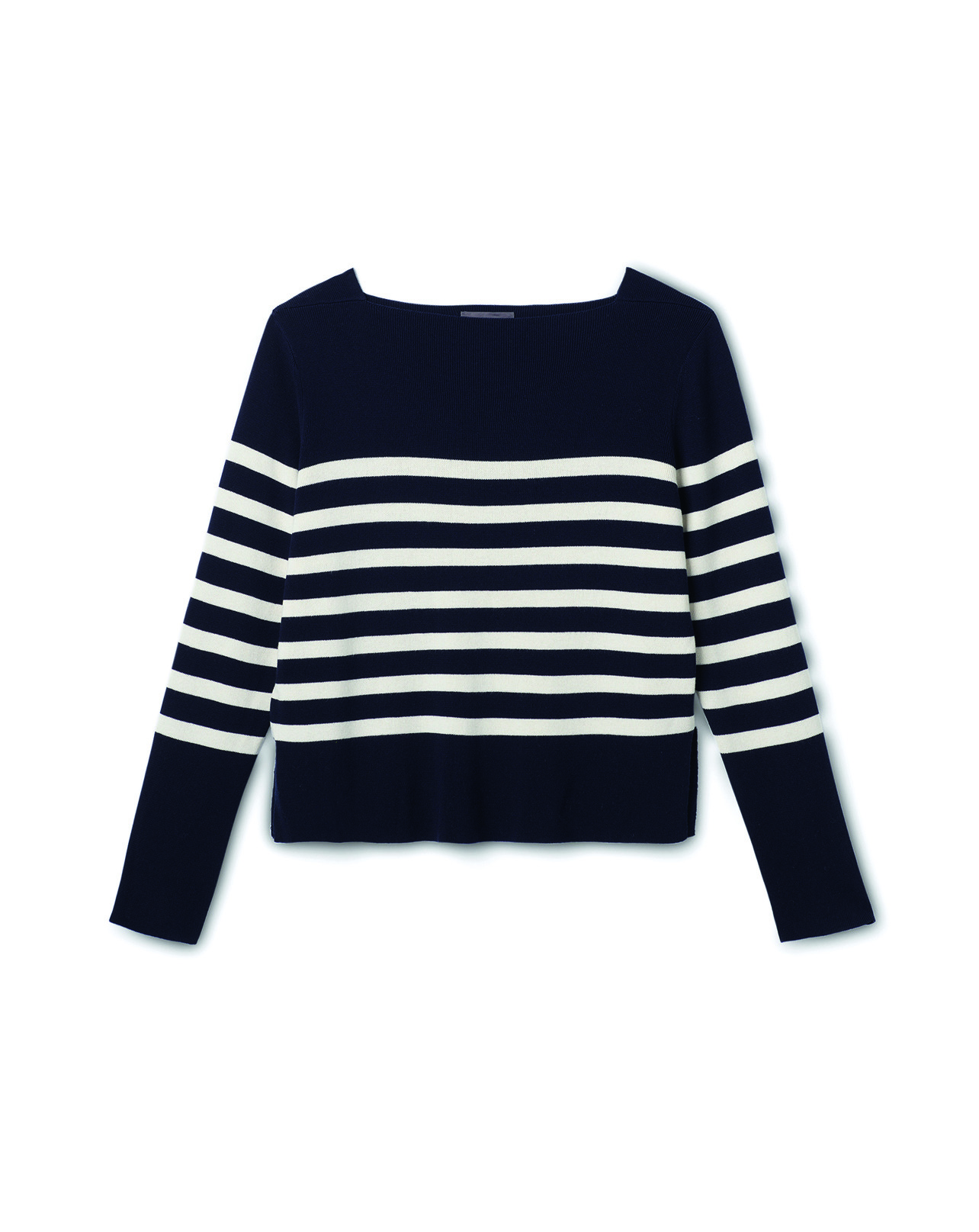 Marinière col bateau - Femme - MARINE/NATUREL