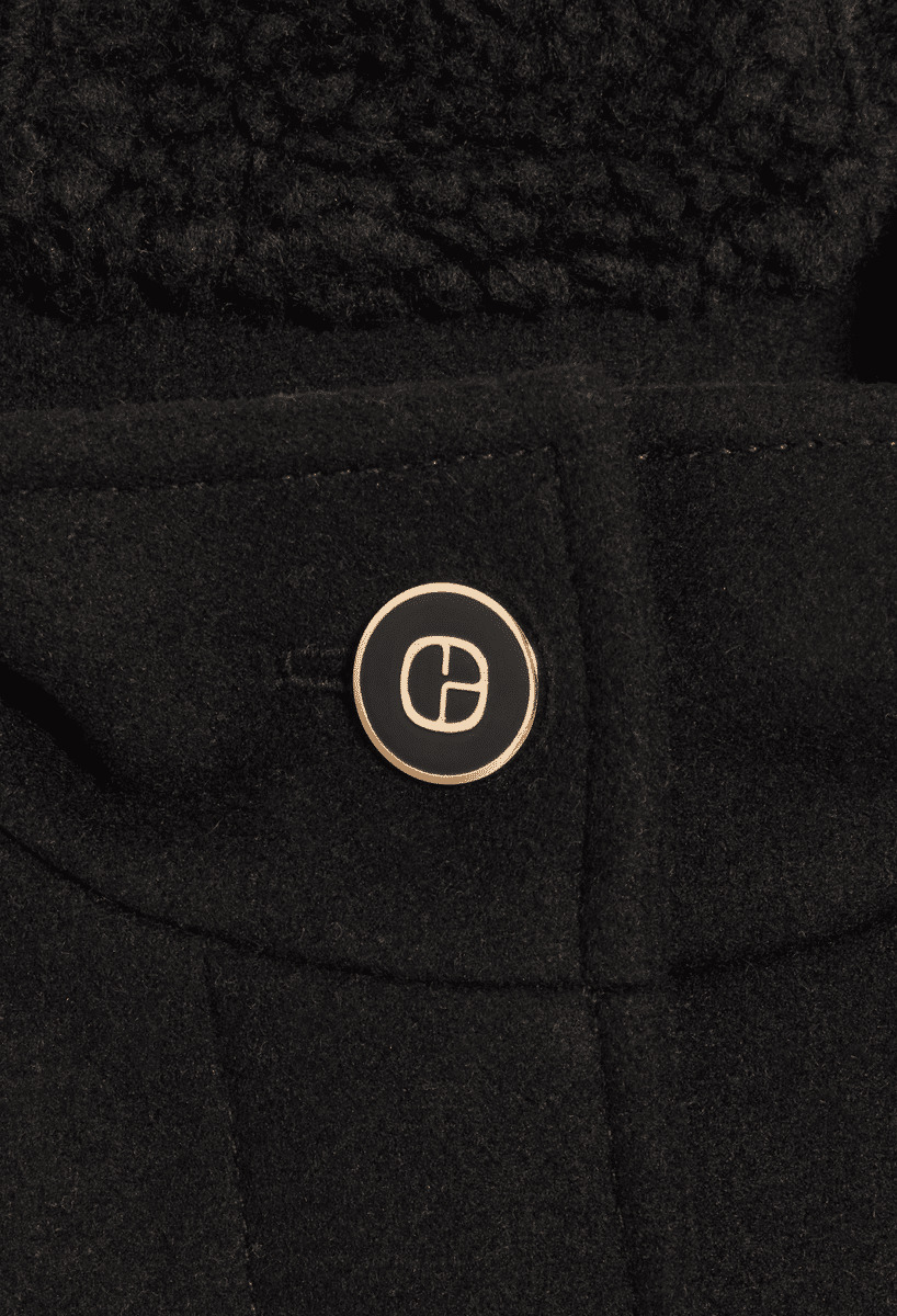 Manteau capuche noir