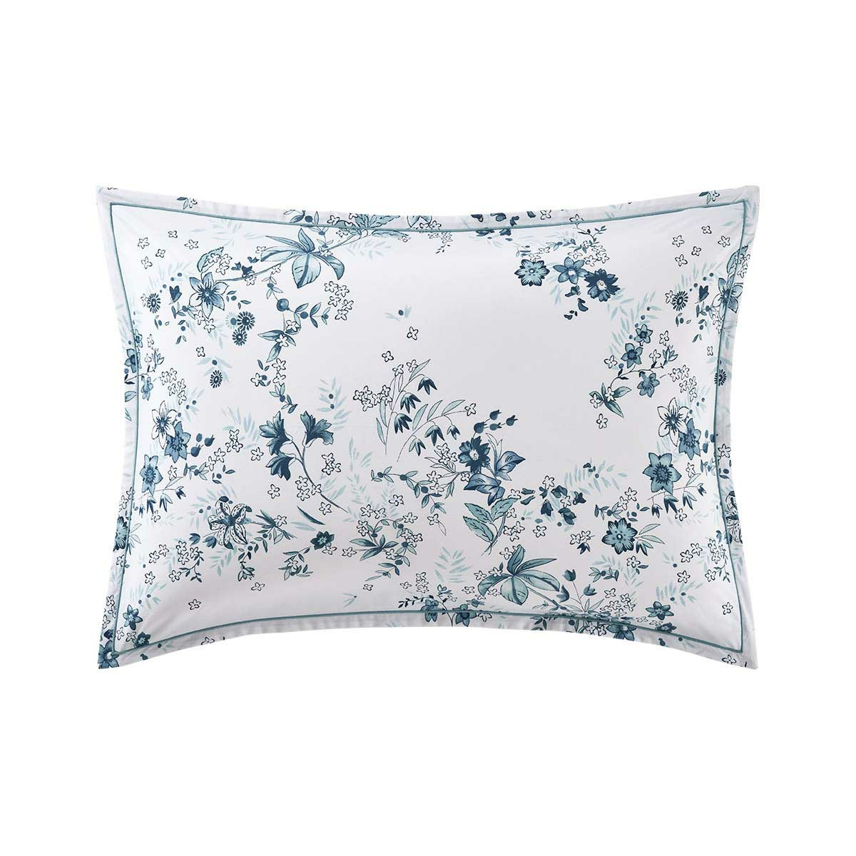 Yves Delorme - Taie d'oreiller en percale de coton multicouleurs, Sylve