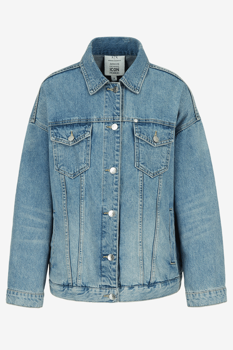 Blouson - icône en denim indigo