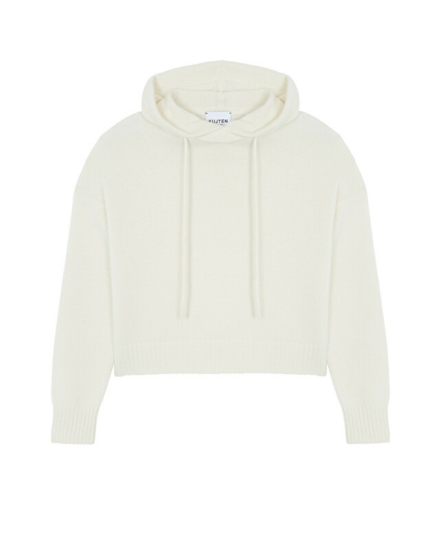 Sweat Tessa Sweat À Capuche Court Cachemire, 6 fils