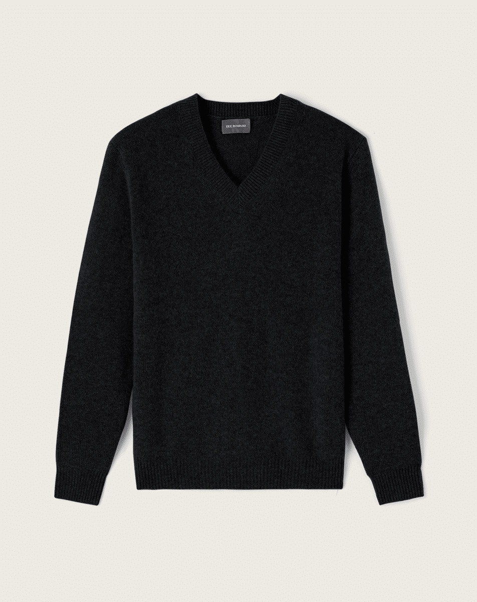 Pull V 4 fils - Homme - NOIR