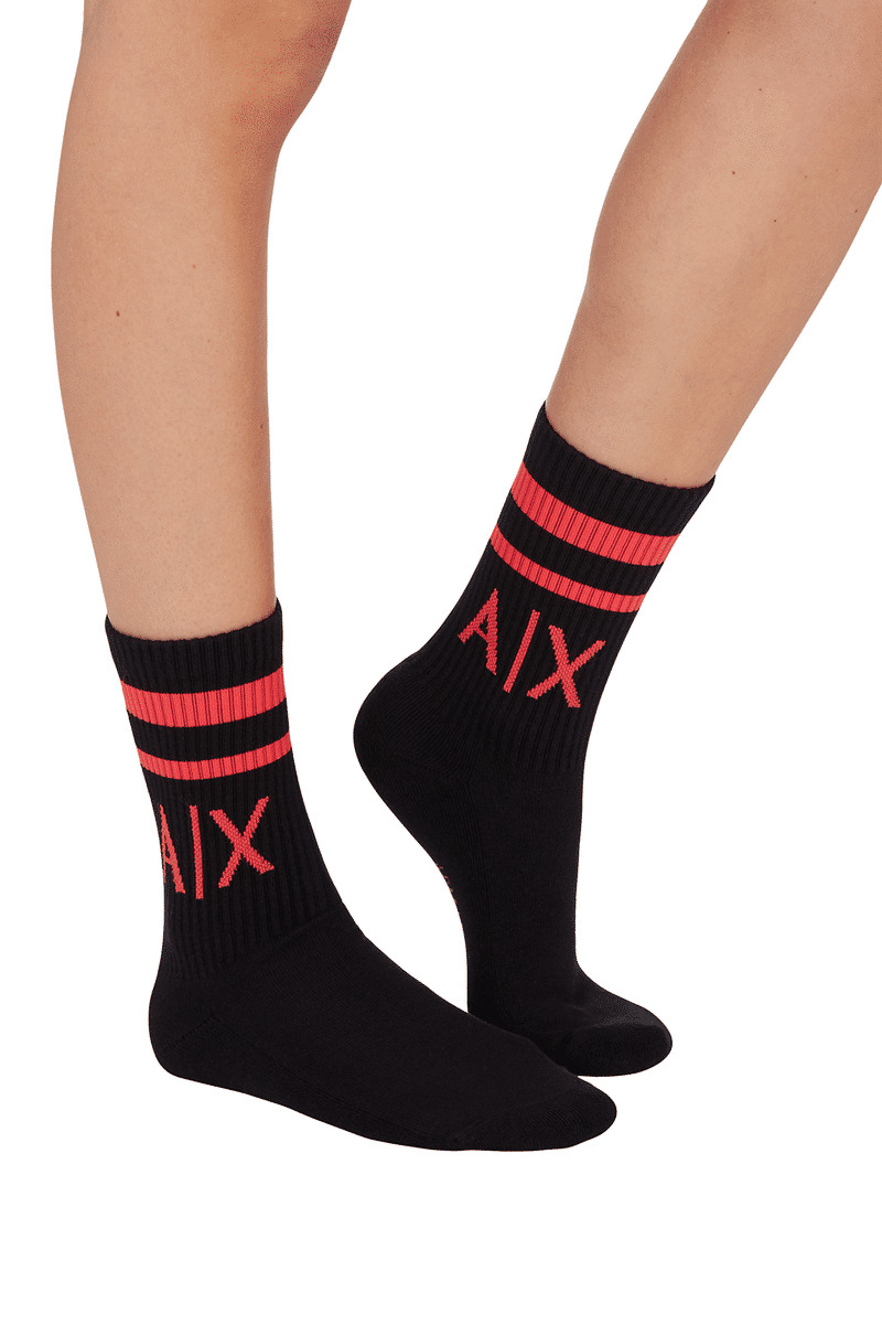 Chaussettes Courtes Femme 2 - Noir/Infrarouge