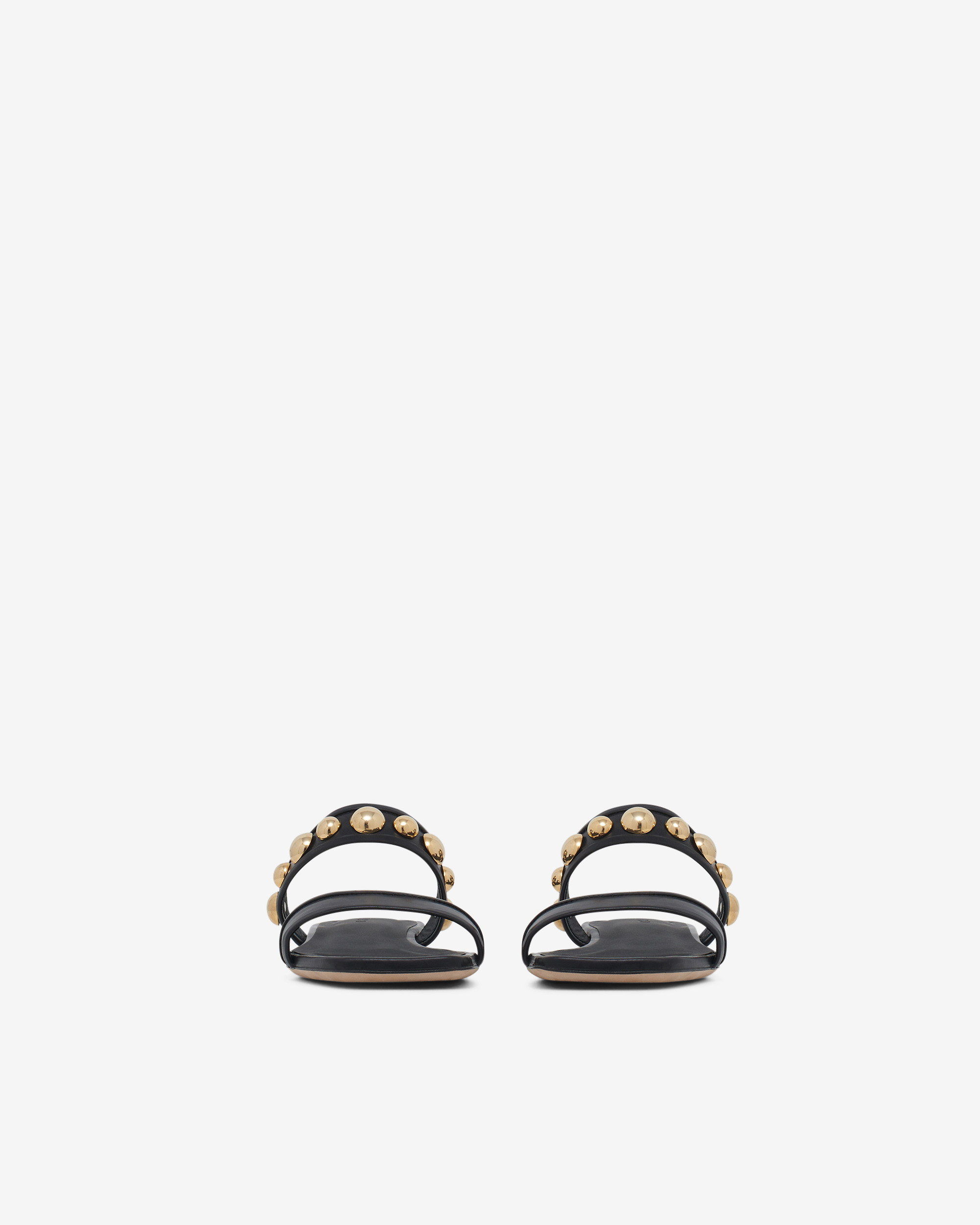 Mules Plates En Cuir Thulite