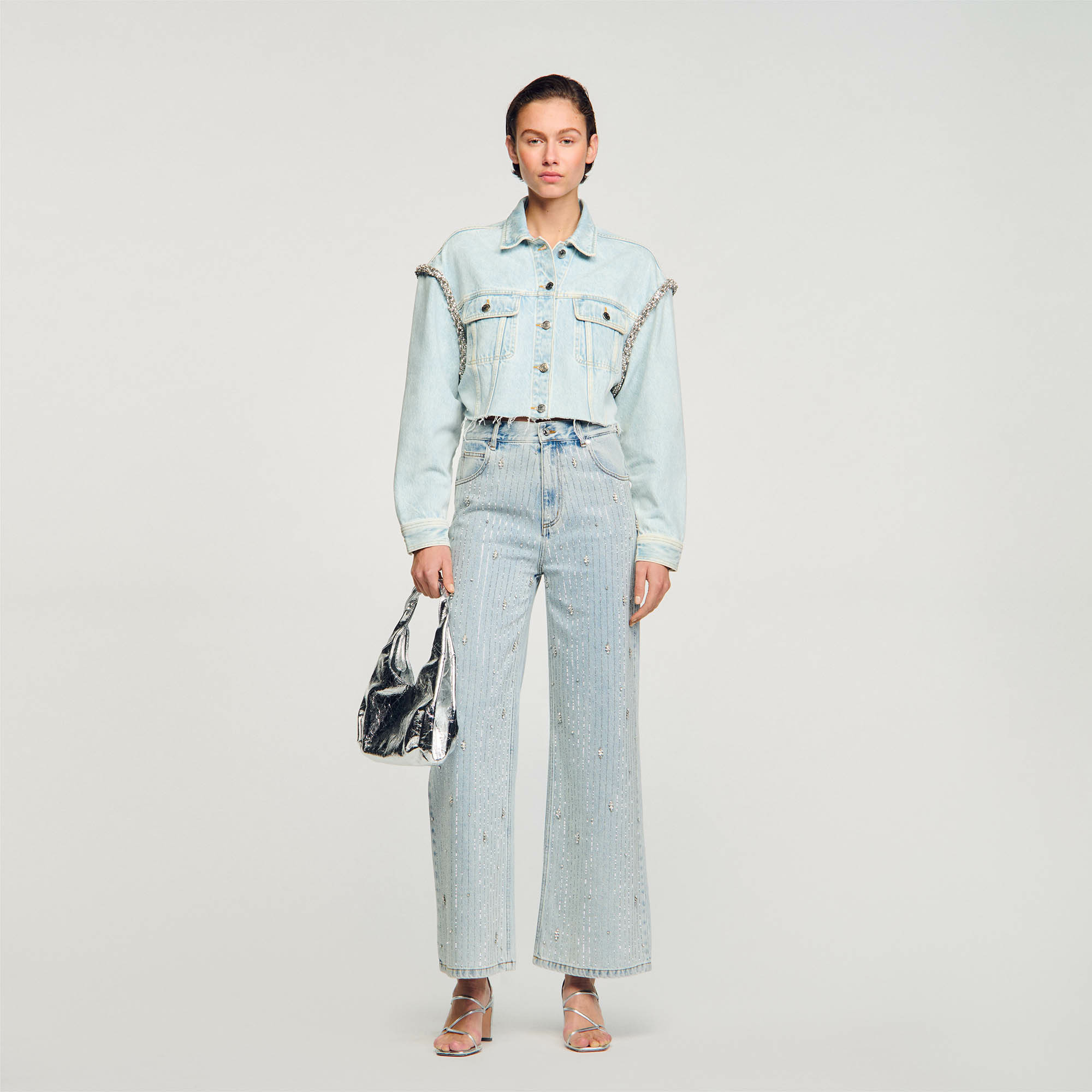 Blouson court en denim