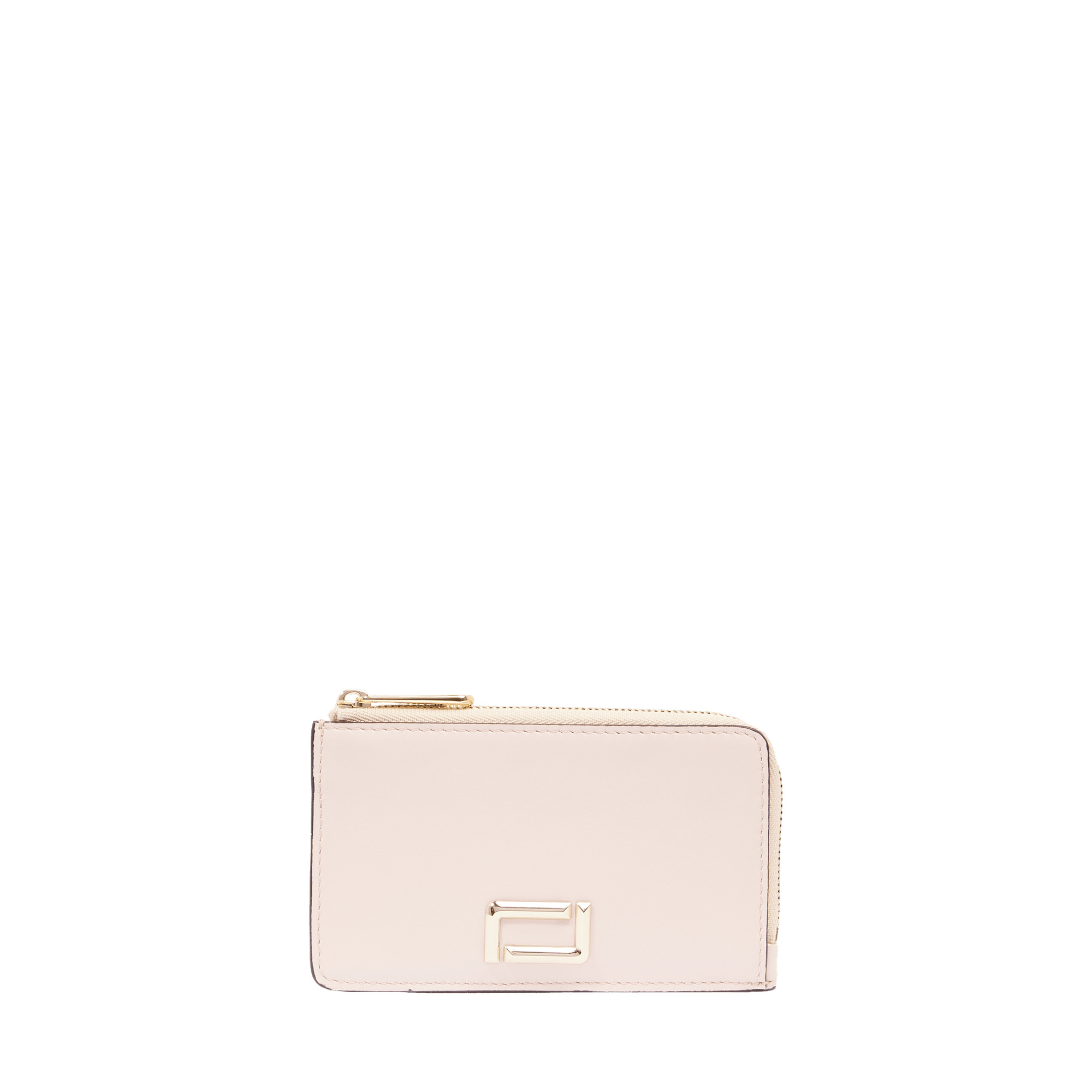 ANGELE DE LANCEL - PORTE-CARTES ZIPPE - Rose Quartz