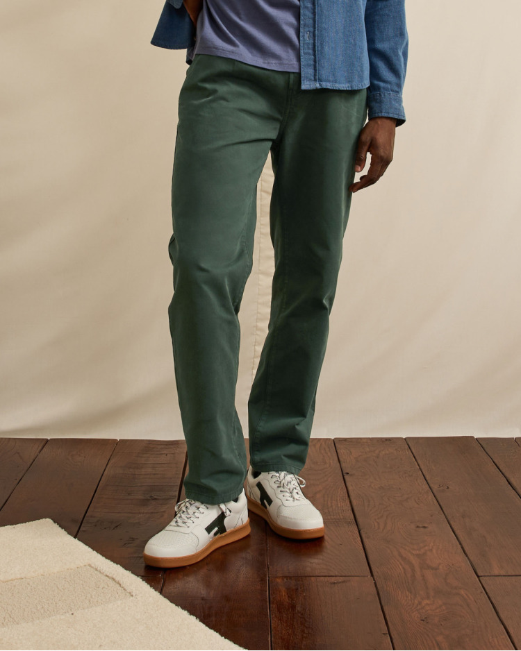 Chino vert foncé