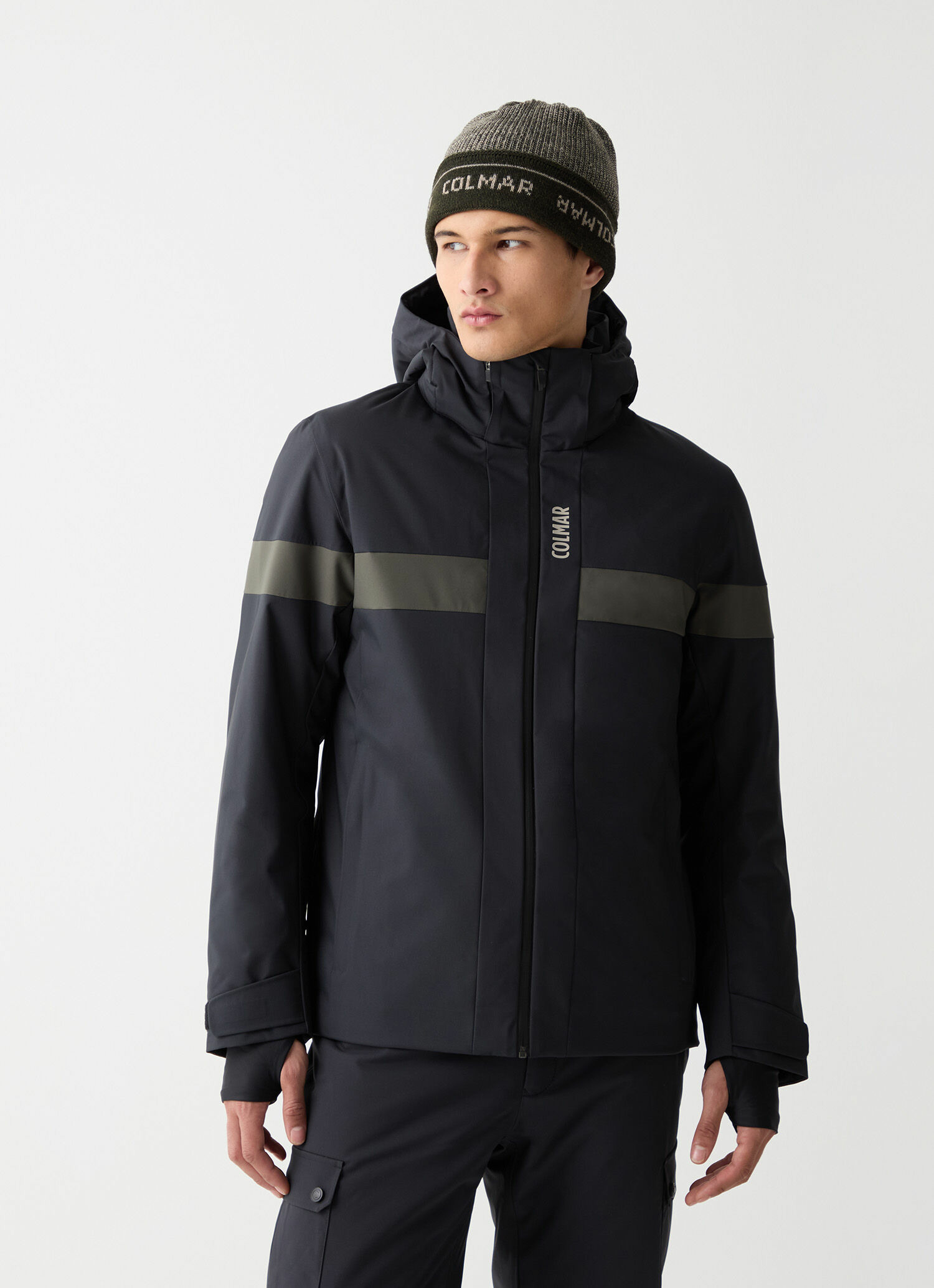 Veste de ski avec insert bicolore