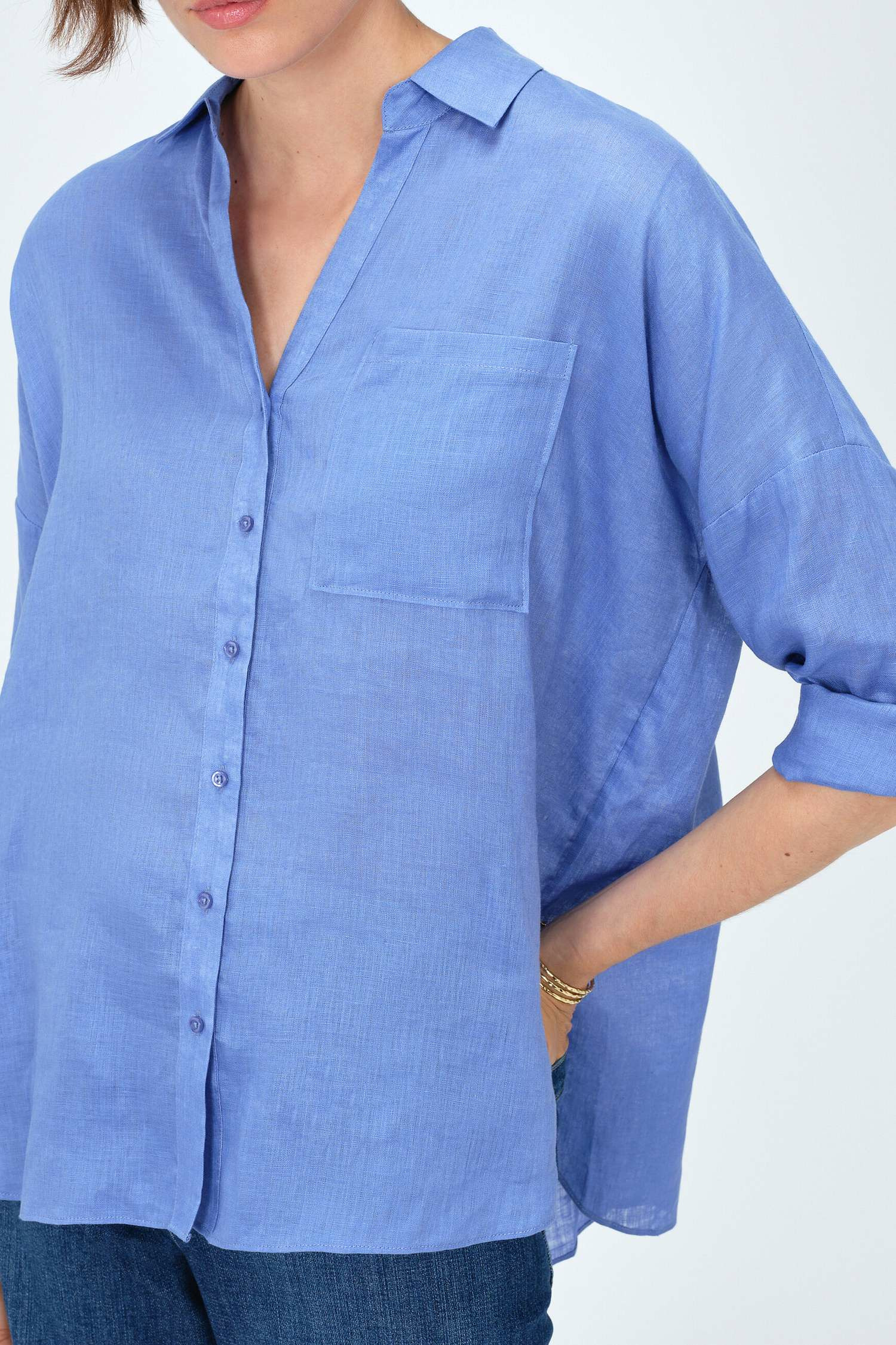 Chemise sandy oversize 100% lin