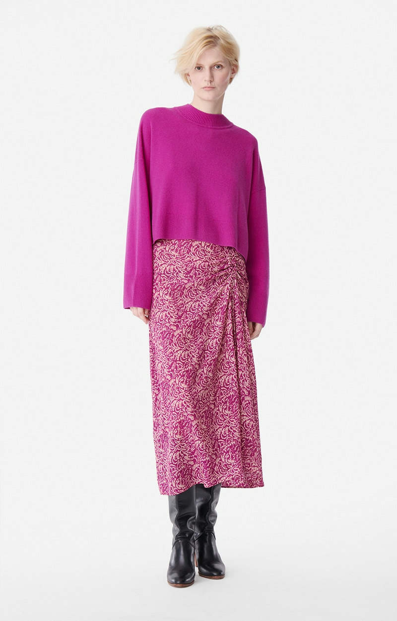 Jupe Calyp En Viscose et Soie