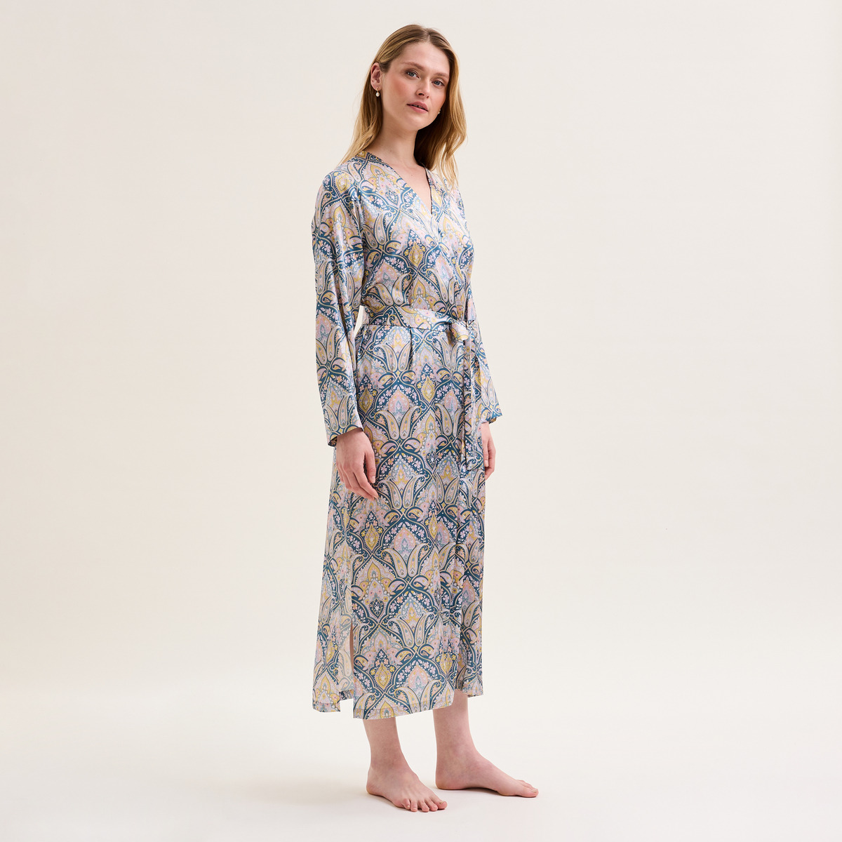 Laurence Tavernier - Robe De Chambre en satin de soie, Dandy