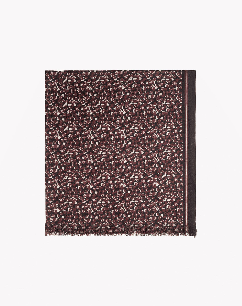 Étole imprimé mini fleurs floues 180 cm x 85 cm - Accessoire - EBENE