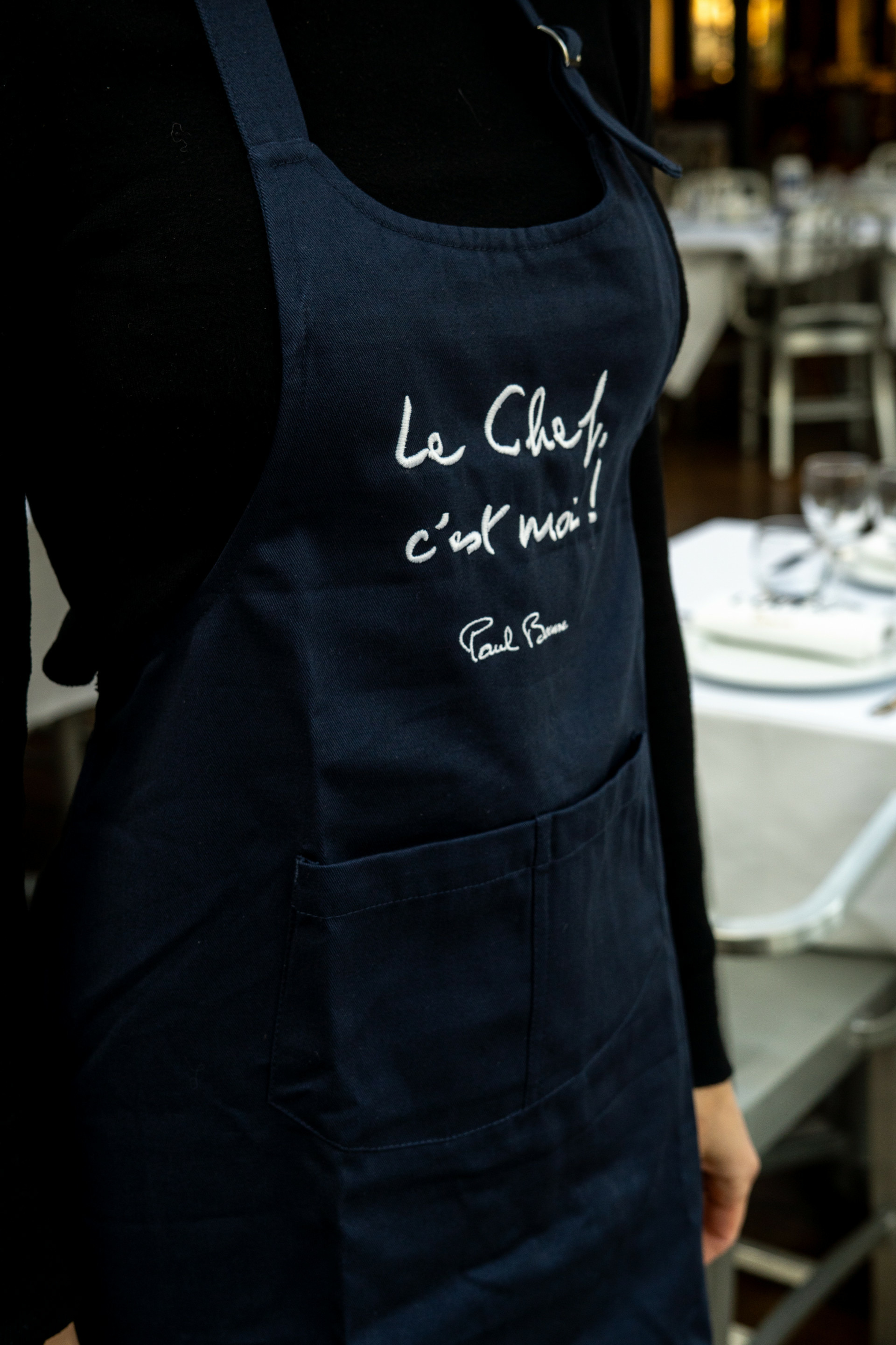 Tablier Bocuse enfant bleu