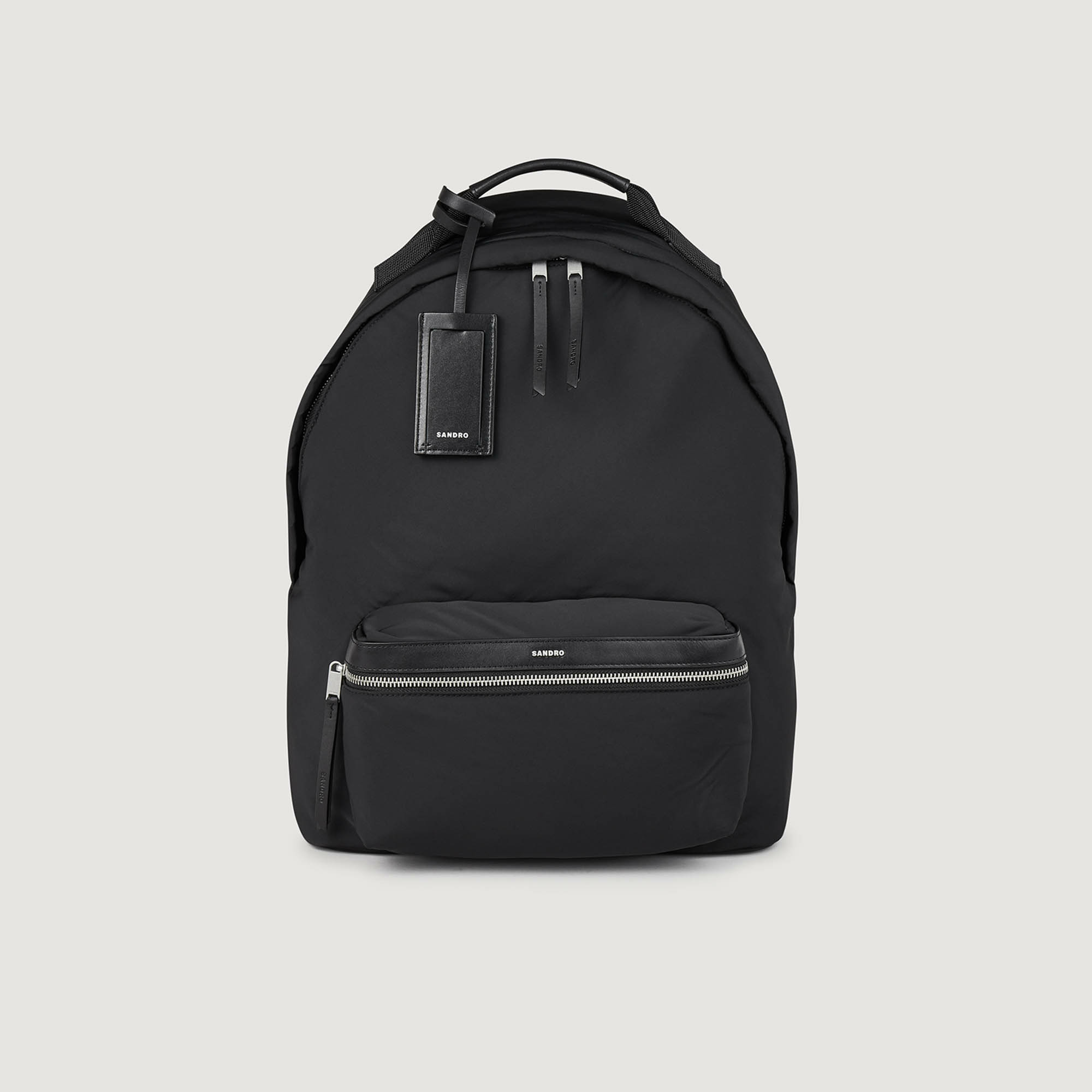 Sac à dos en toile et cuir