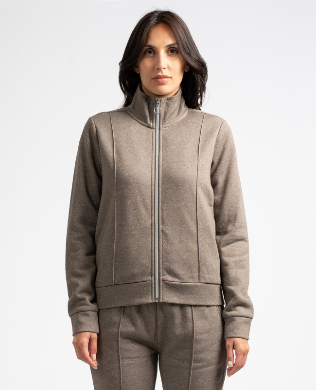 Sweat en molleton zippé