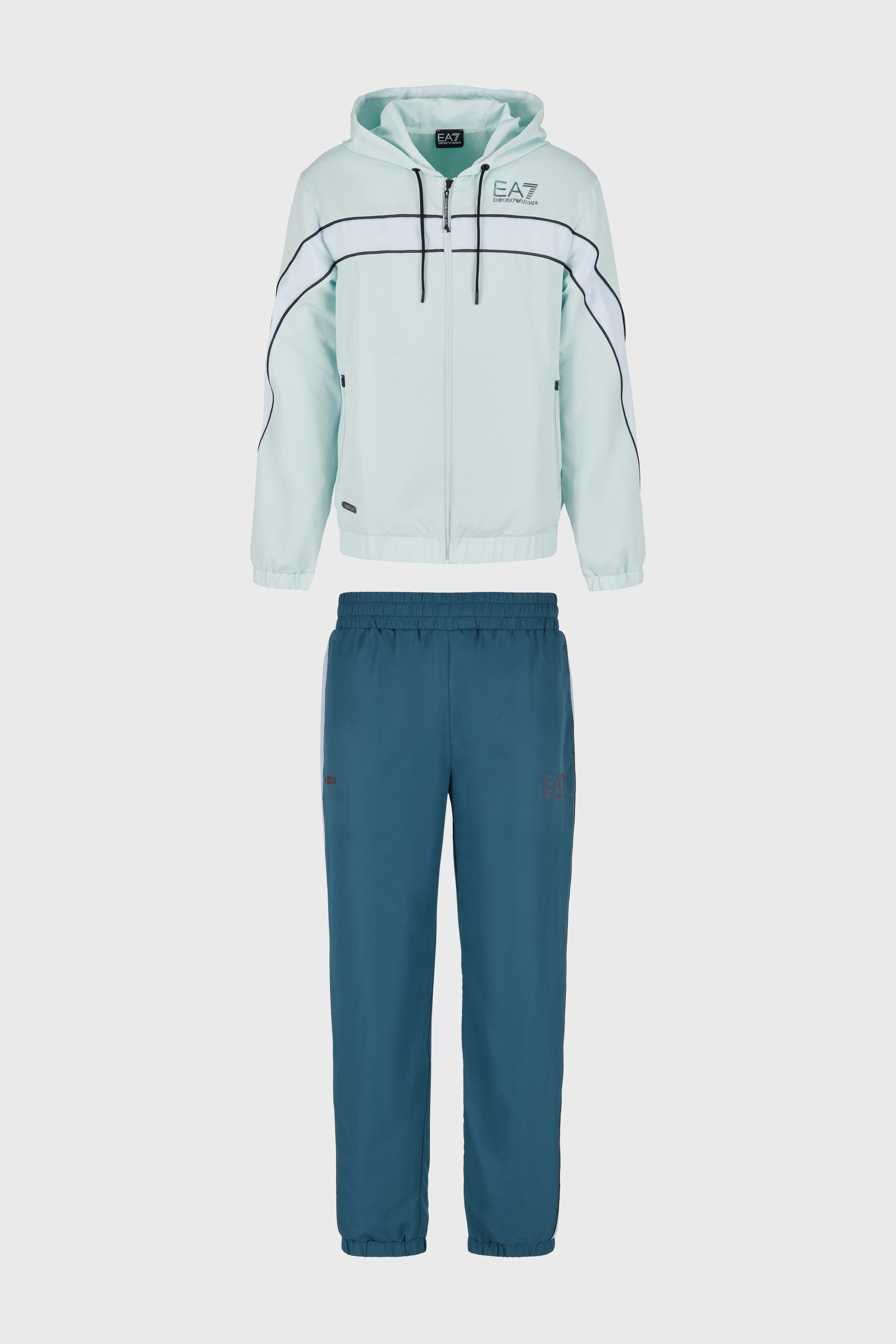 Tuta Sportiva-Gris/Vert