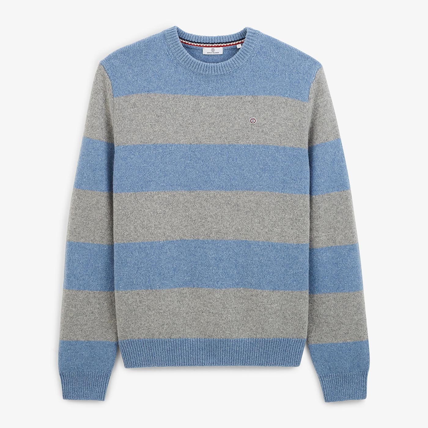Pull Milton bleu aviateur