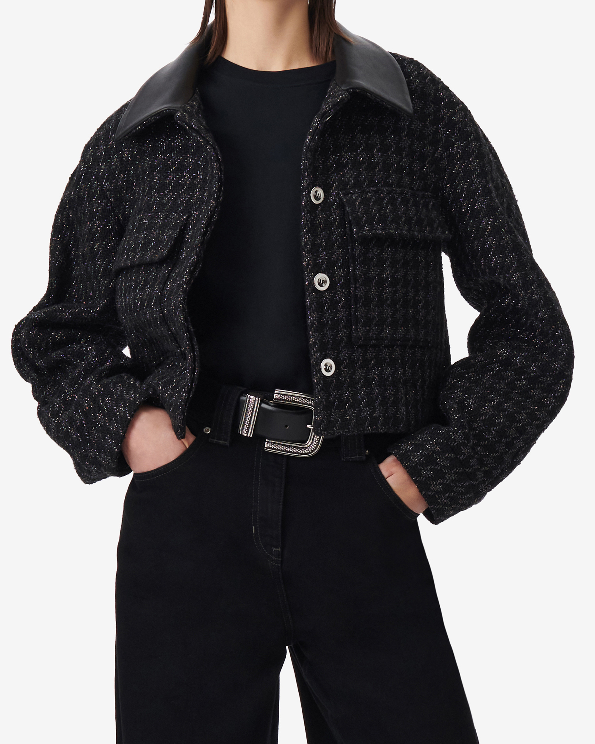 Veste Courte En Tweed Saloma