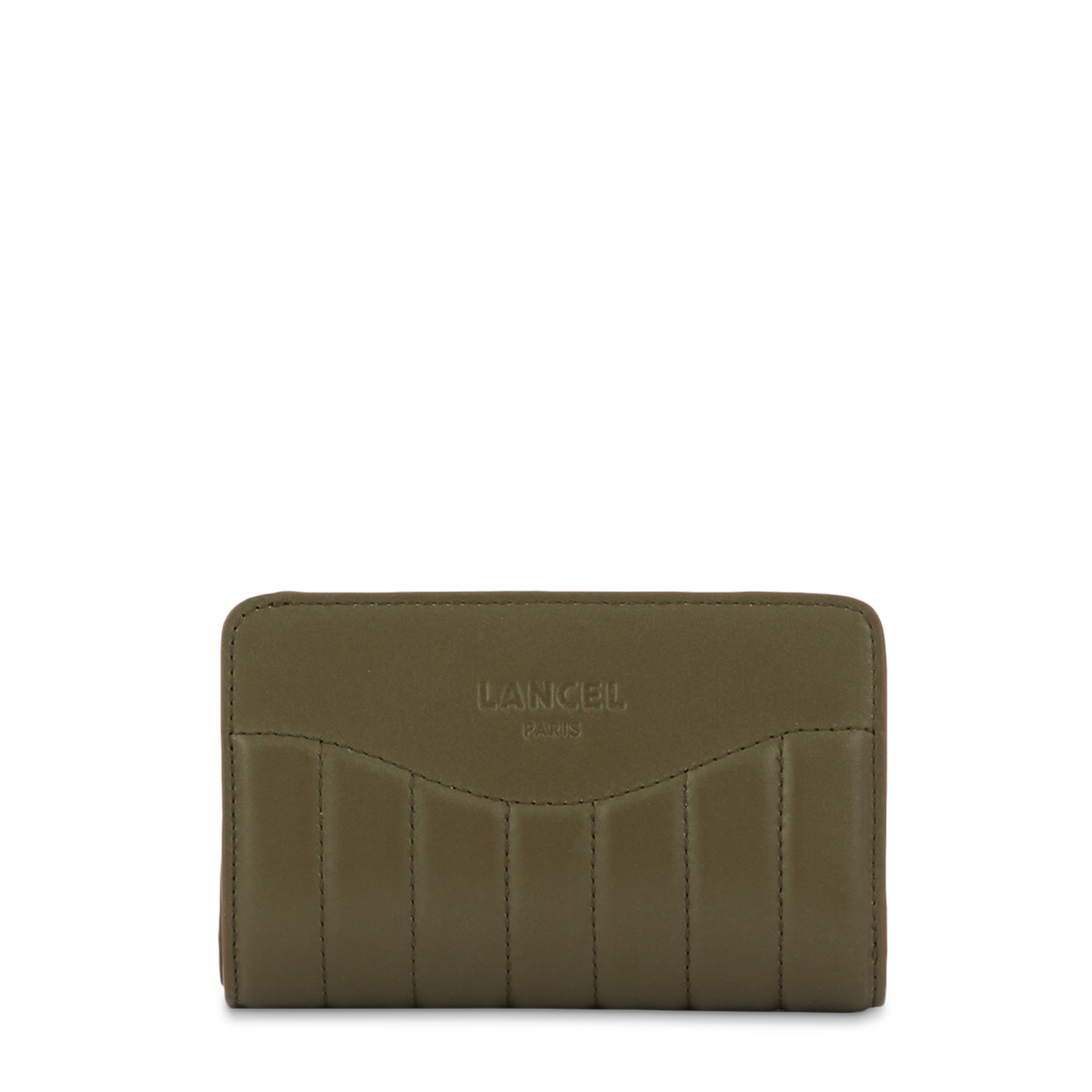 Rodeo De Lancel - Portefeuille Rectangulaire Compact Zippe - Kaki Fonce