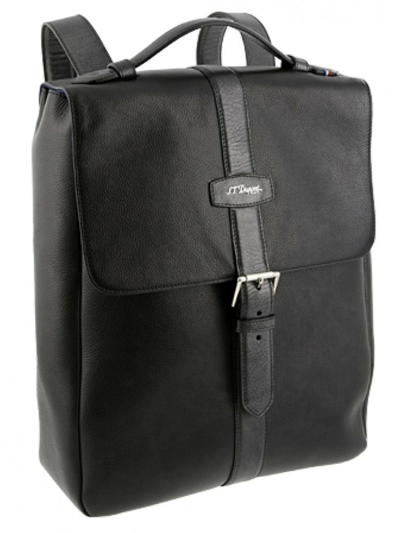Sac à Dos Rectangle Grainé Noir