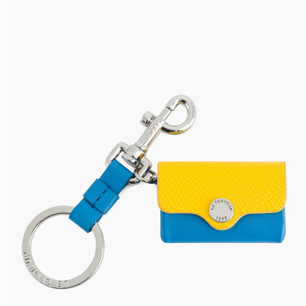 Porte clés Sans couture en cuir grainé