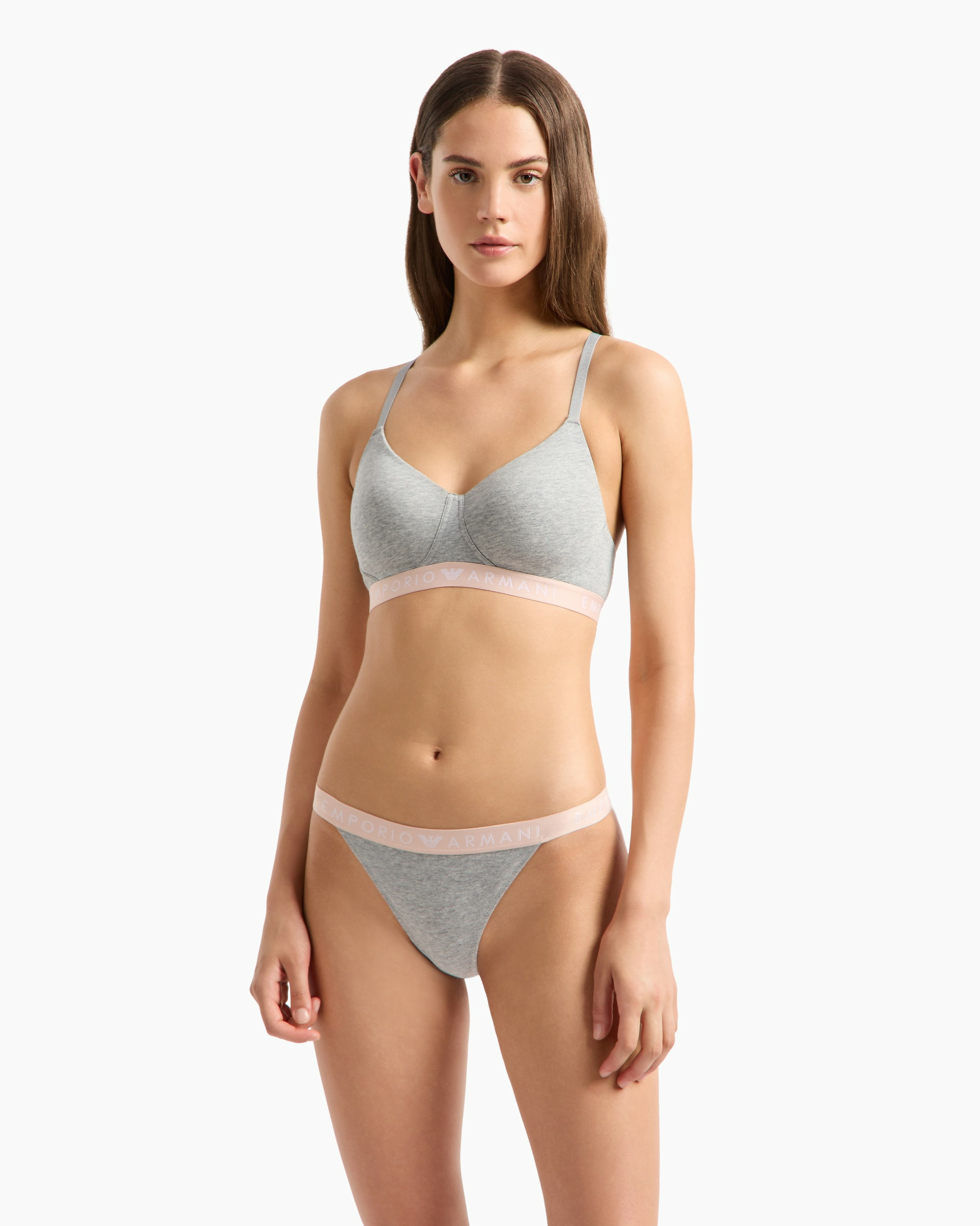 Femme tricot conto-grigiomelange chiaro