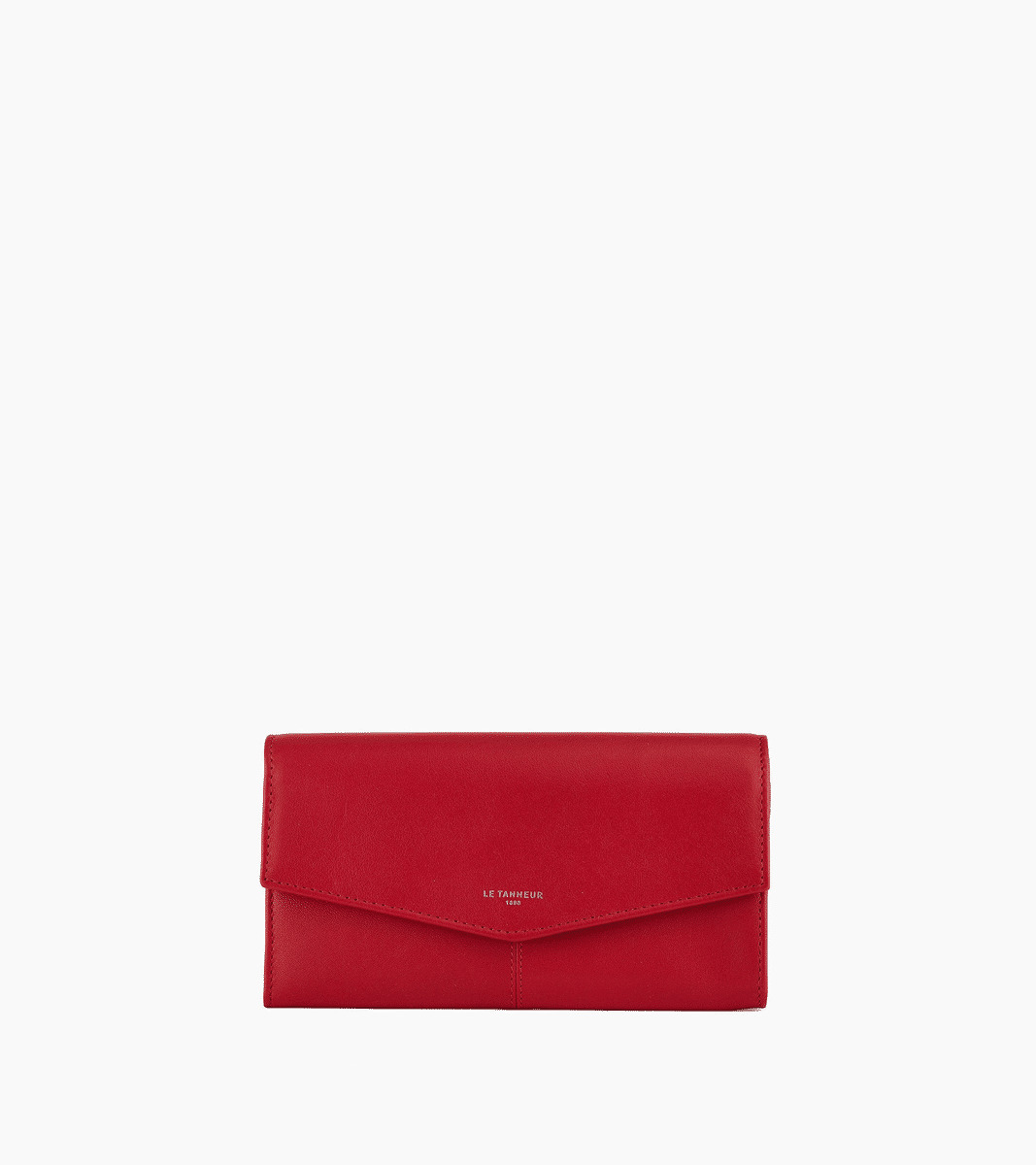 Grand portefeuille Charlotte en cuir lisse