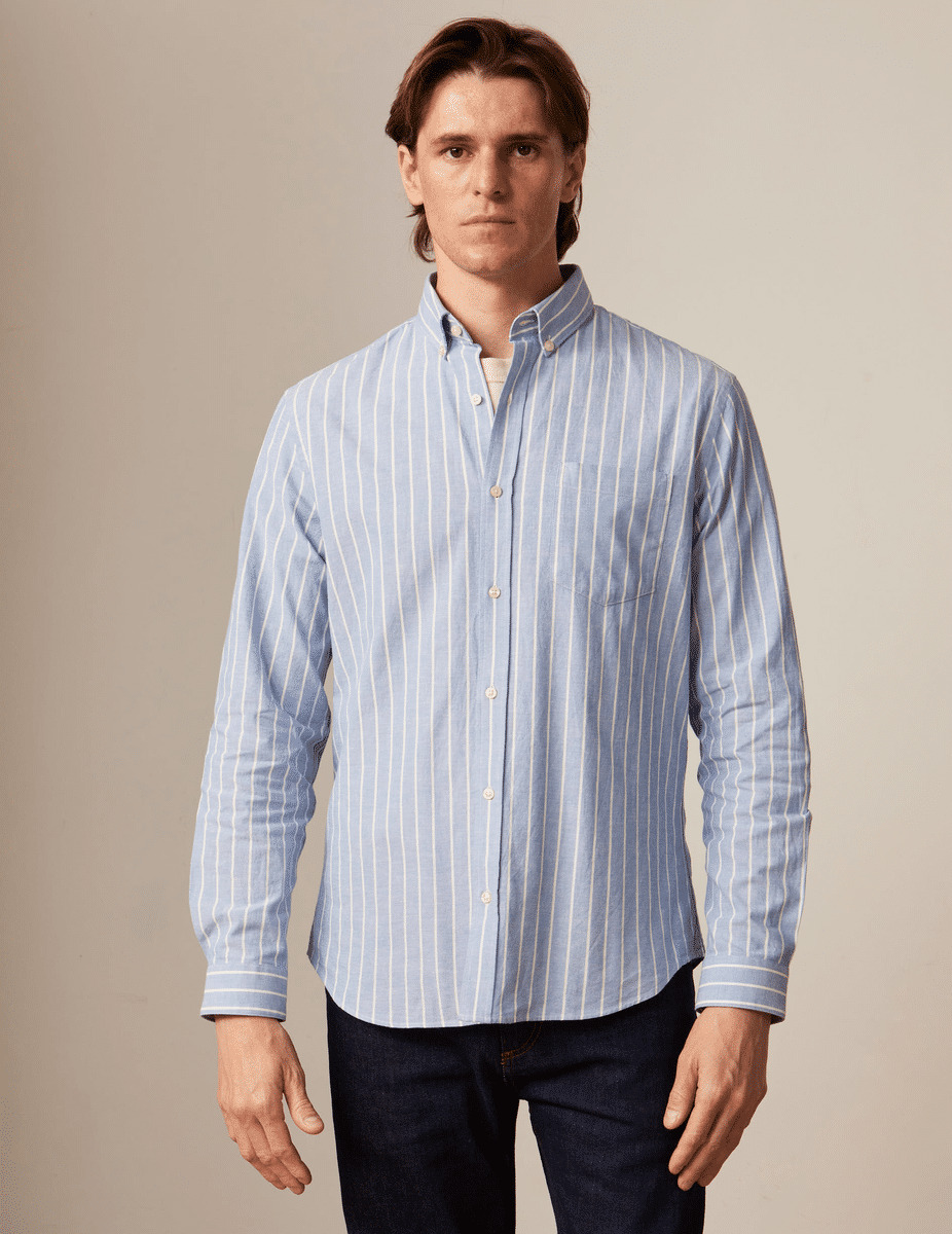 Chemise gabriel rayée bleue