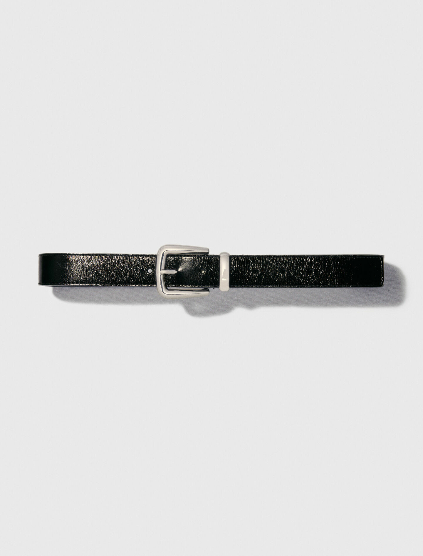 Ceinture en cuir et boucle carrée