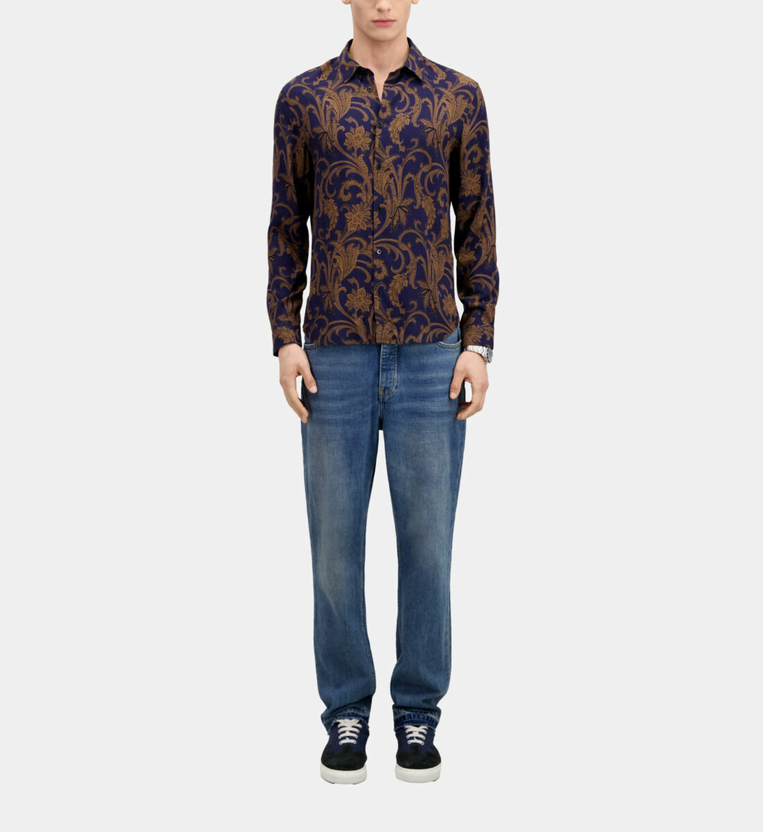 Chemise A Manches Longues Col Classique Homme