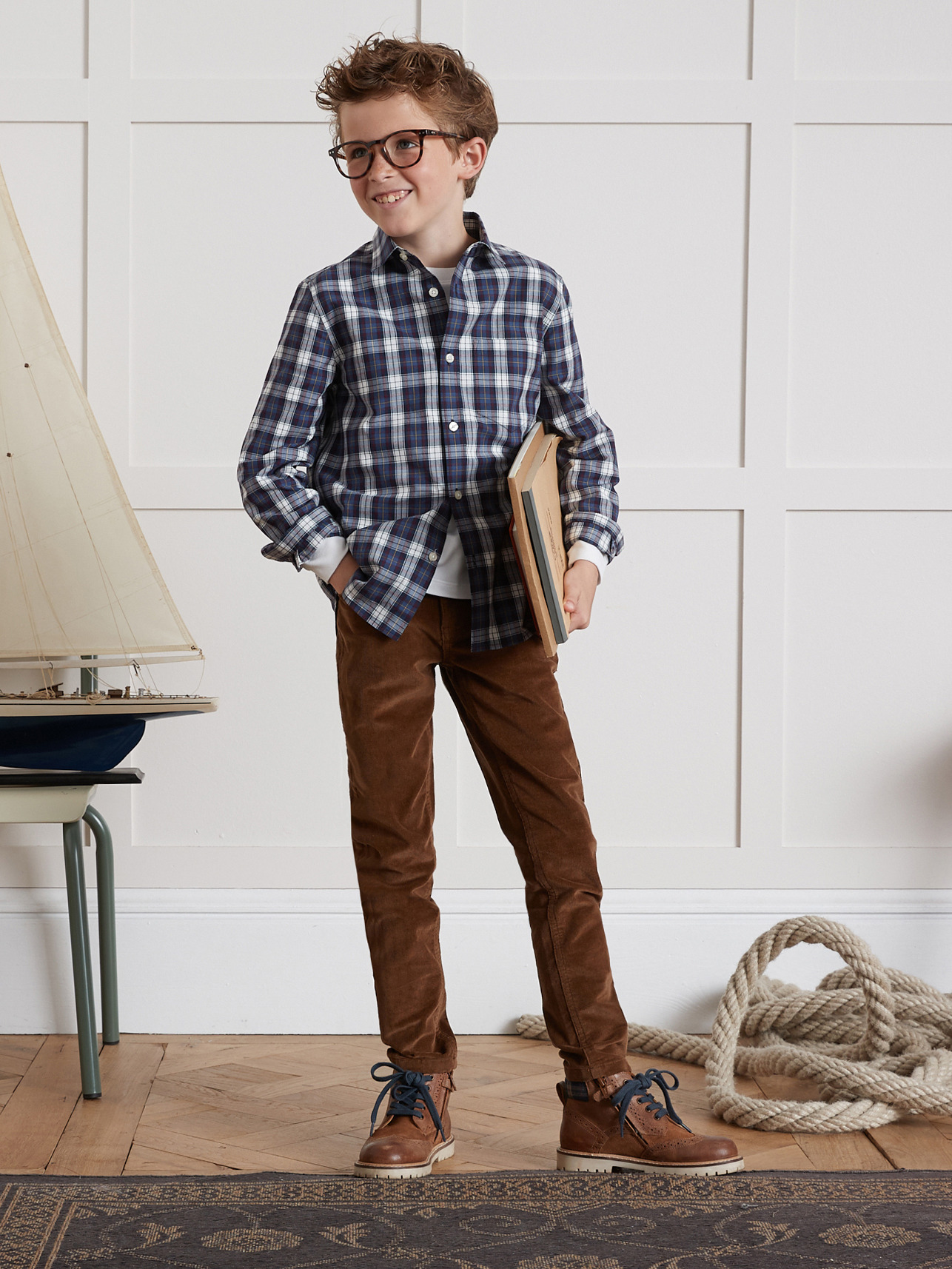 CHEMISE CARO MARINE BDX