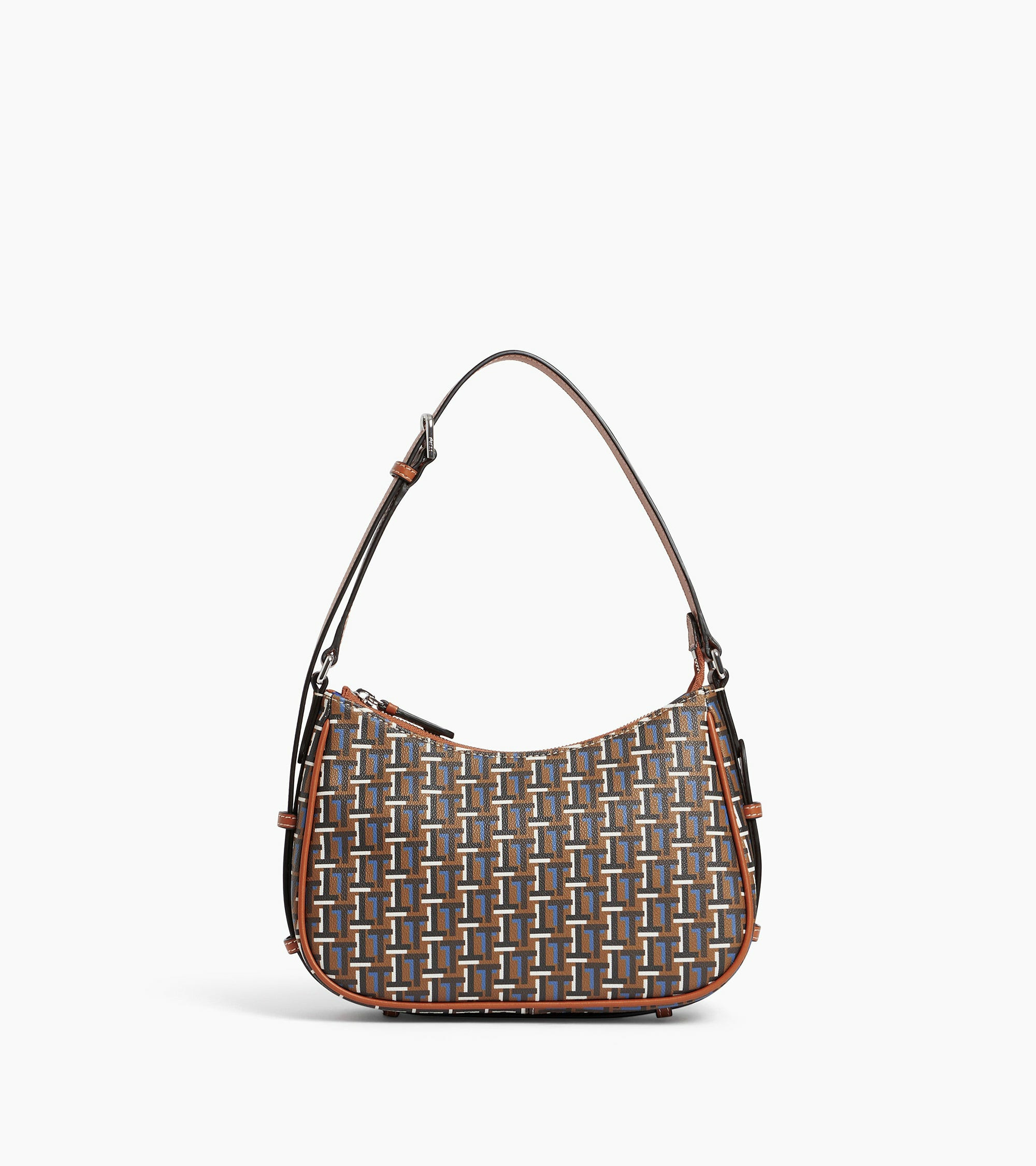 Petit sac porté épaule Camille en toile monogramme