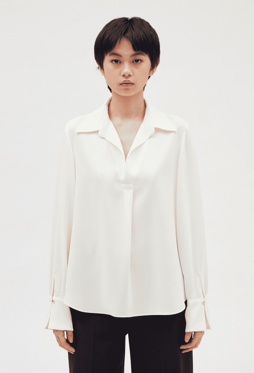 Blouse fluide écrue