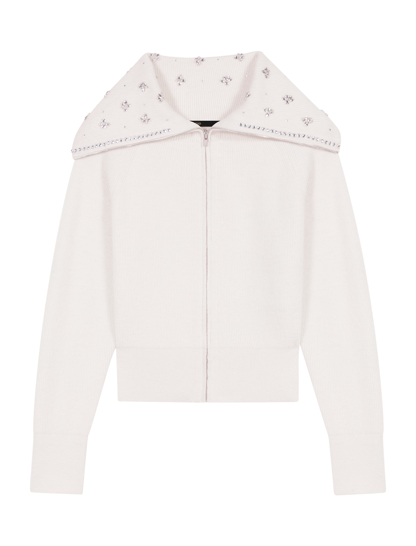 Cardigan col bijoux